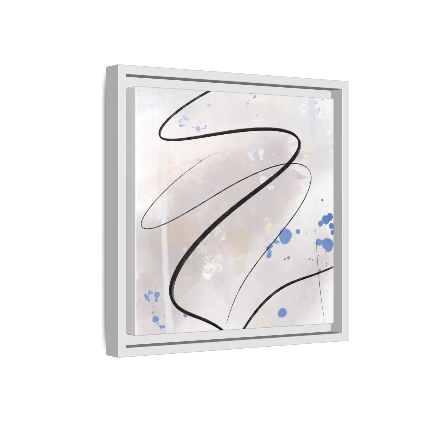 Framed Abstract Canvas Art - Modern Multi-Color Wall Decor