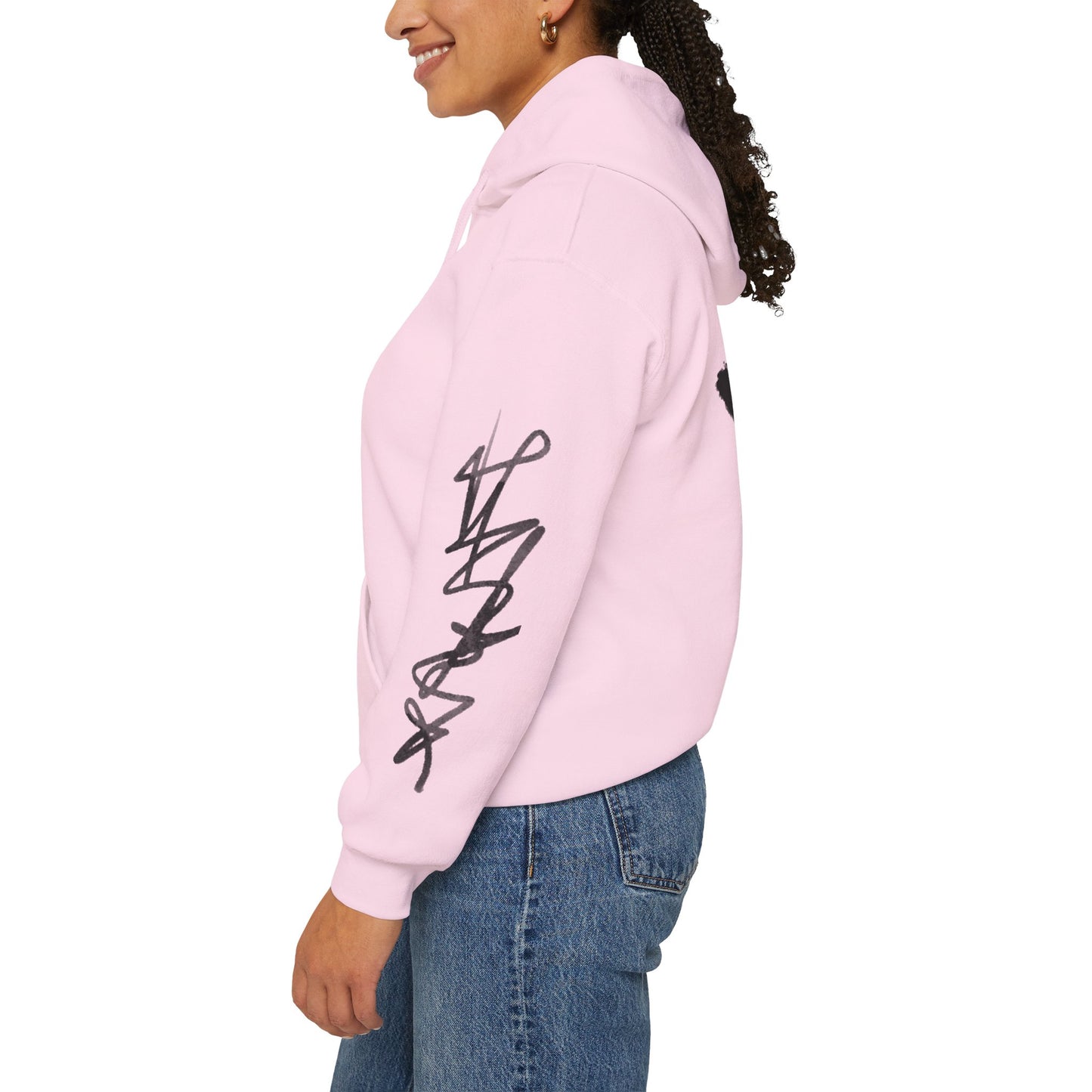 Black hart hoddie