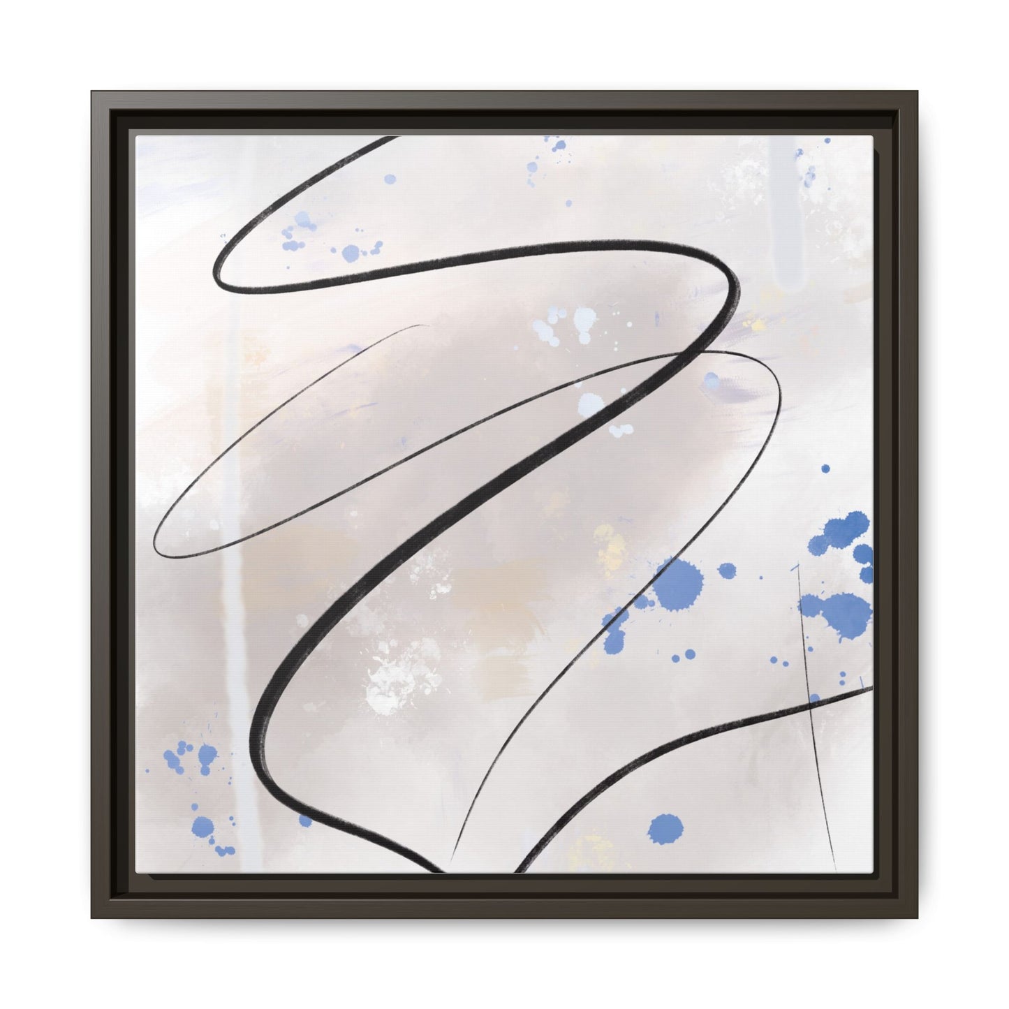 Framed Abstract Canvas Art - Modern Multi-Color Wall Decor