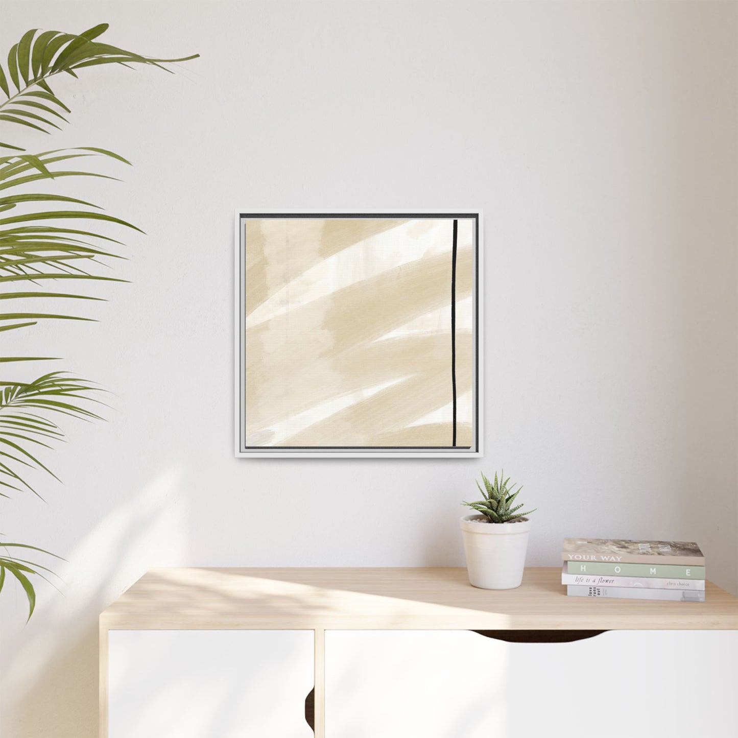 Modern Abstract Framed Canvas Art - Multi-color Wall Decor