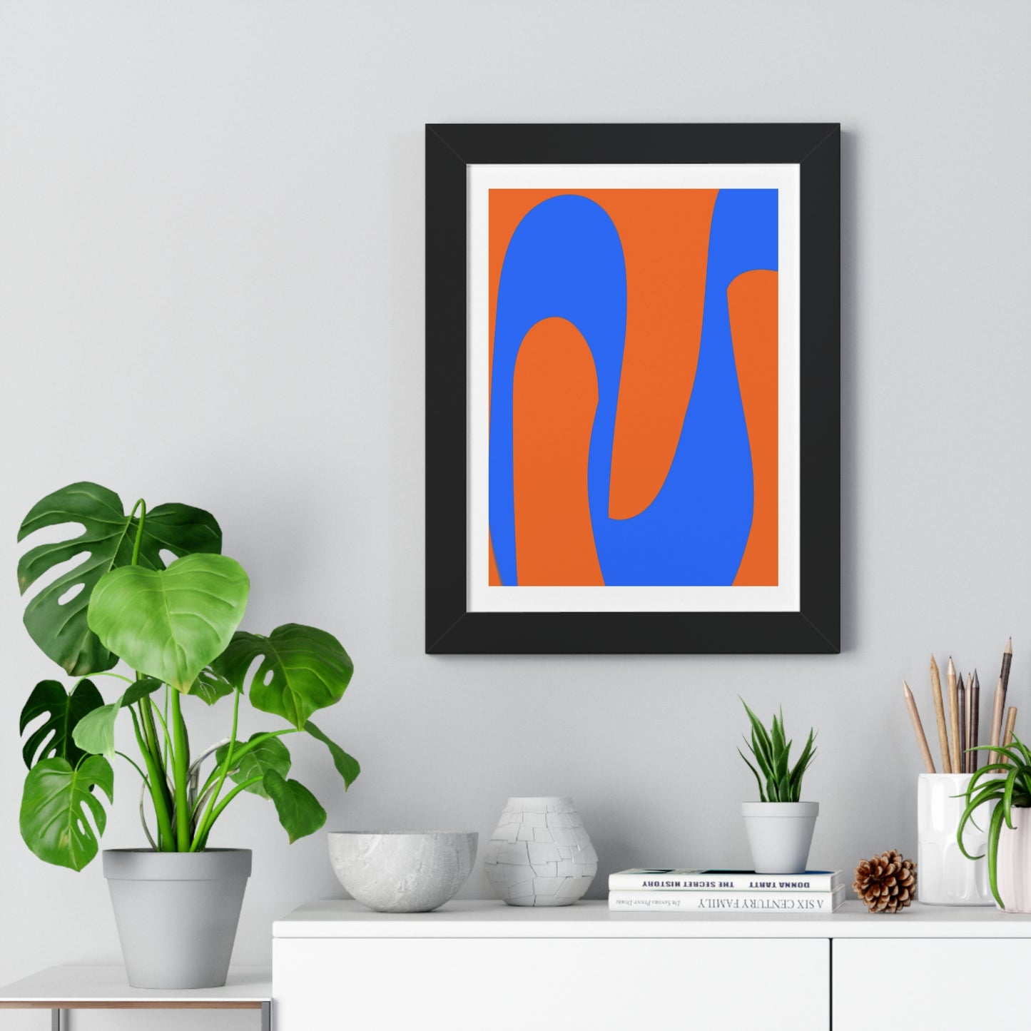 Orange and Blue Poster