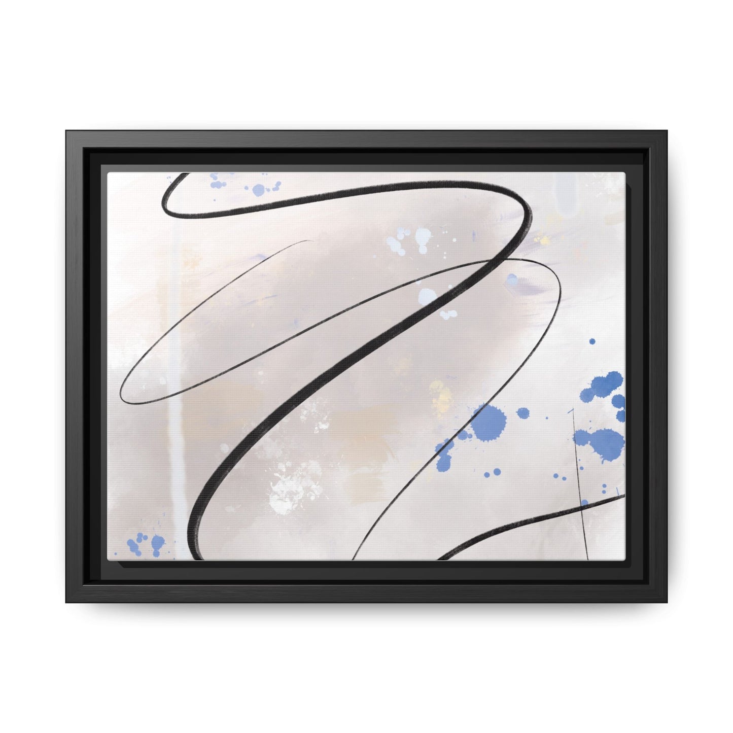 Framed Abstract Canvas Art - Modern Multi-Color Wall Decor