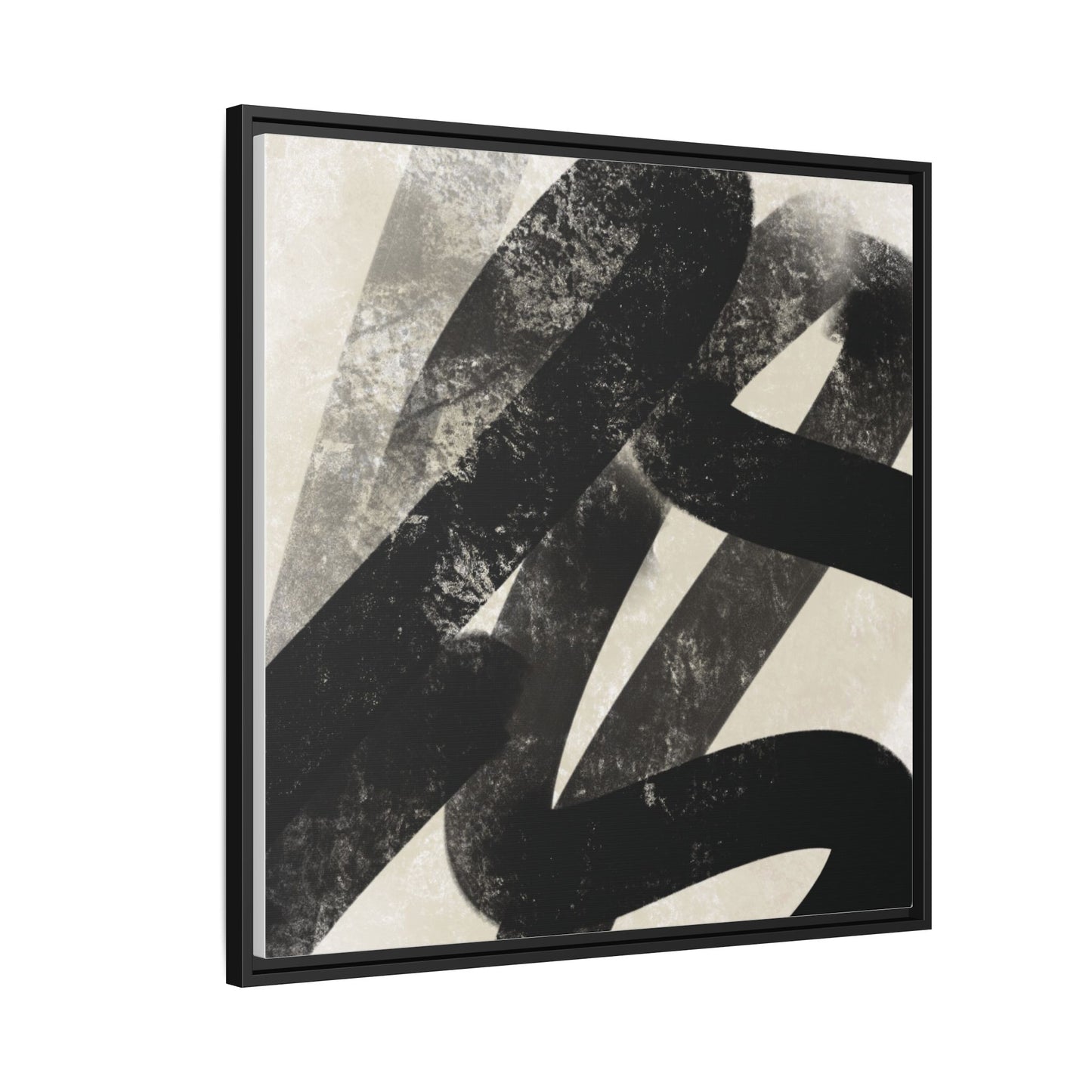 Modern Abstract Framed Canvas Art - Multi-Color Decorative Wall Decor