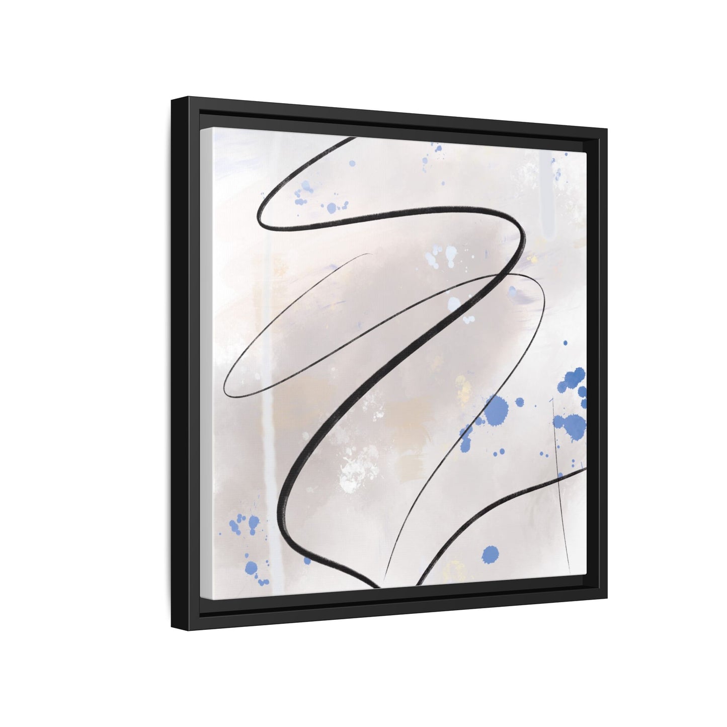 Framed Abstract Canvas Art - Modern Multi-Color Wall Decor