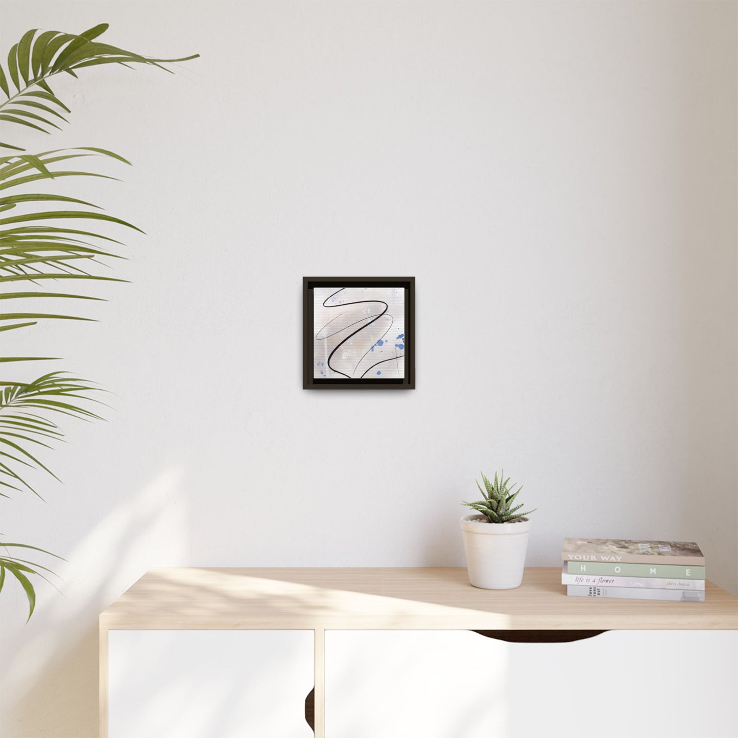 Framed Abstract Canvas Art - Modern Multi-Color Wall Decor