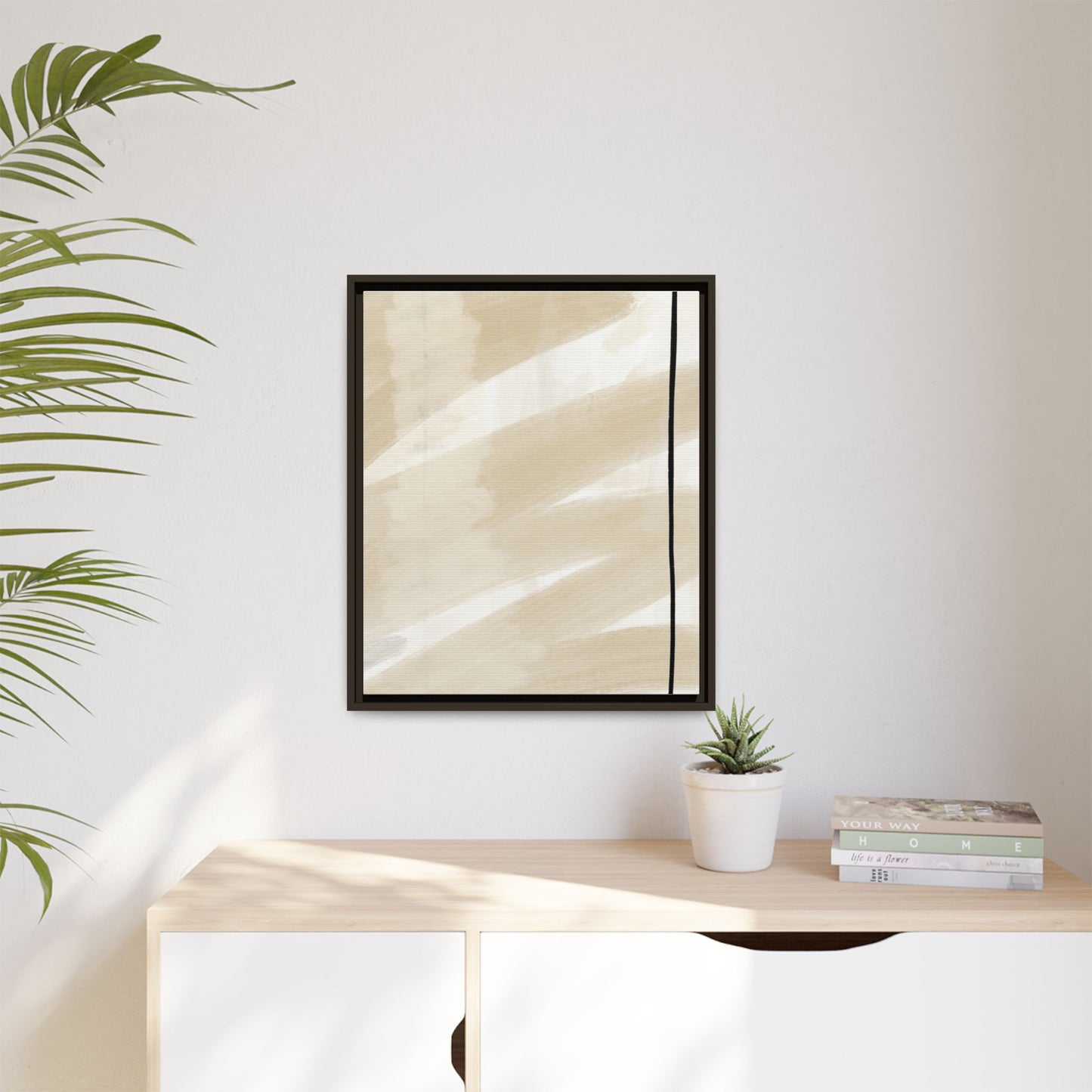 Modern Abstract Framed Canvas Art - Multi-color Wall Decor