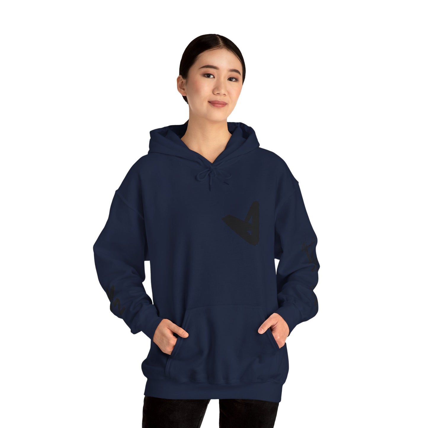 Black hart hoddie