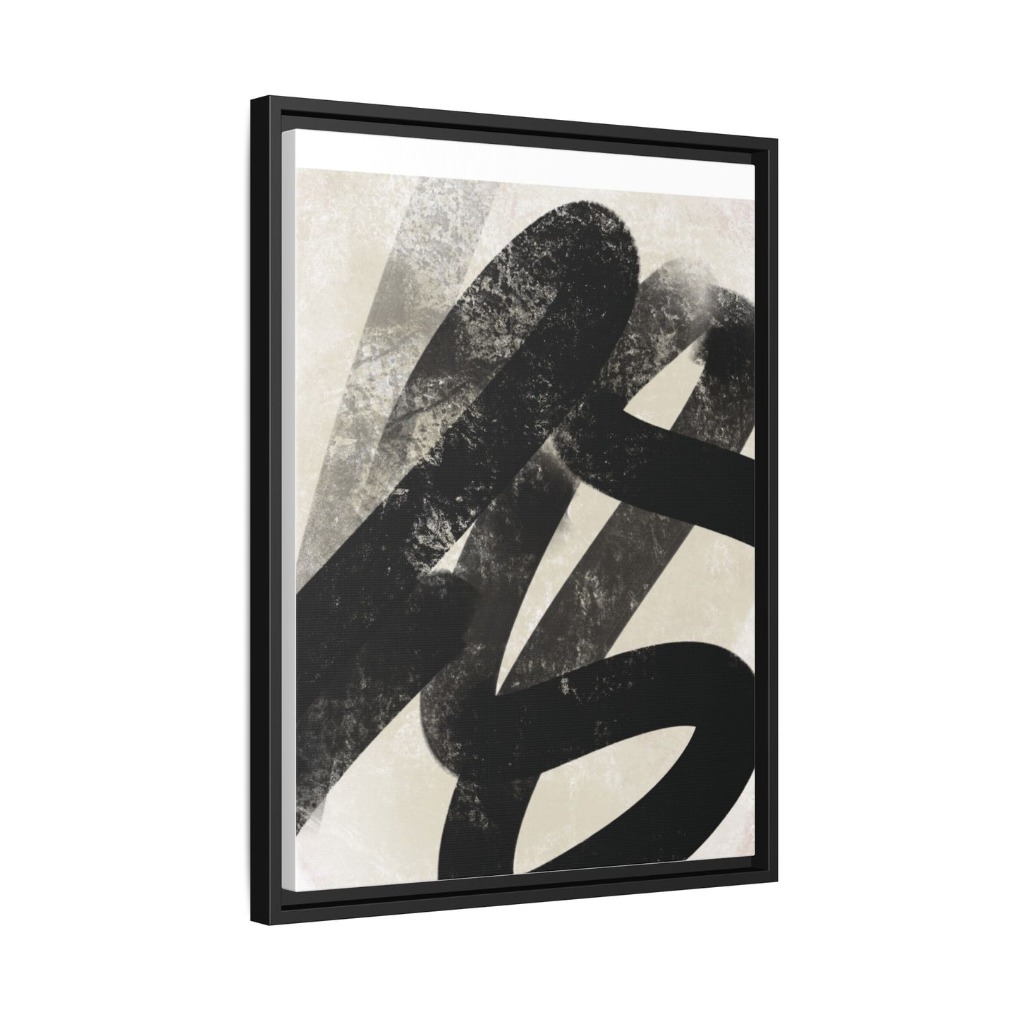Modern Abstract Framed Canvas Art - Multi-Color Decorative Wall Decor