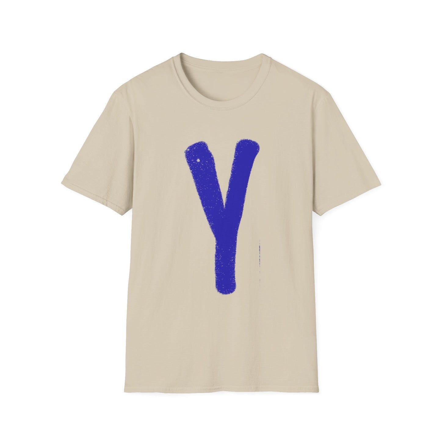 Unisex Softstyle T-Shirt - Blue 'Y' & 'NOT?'