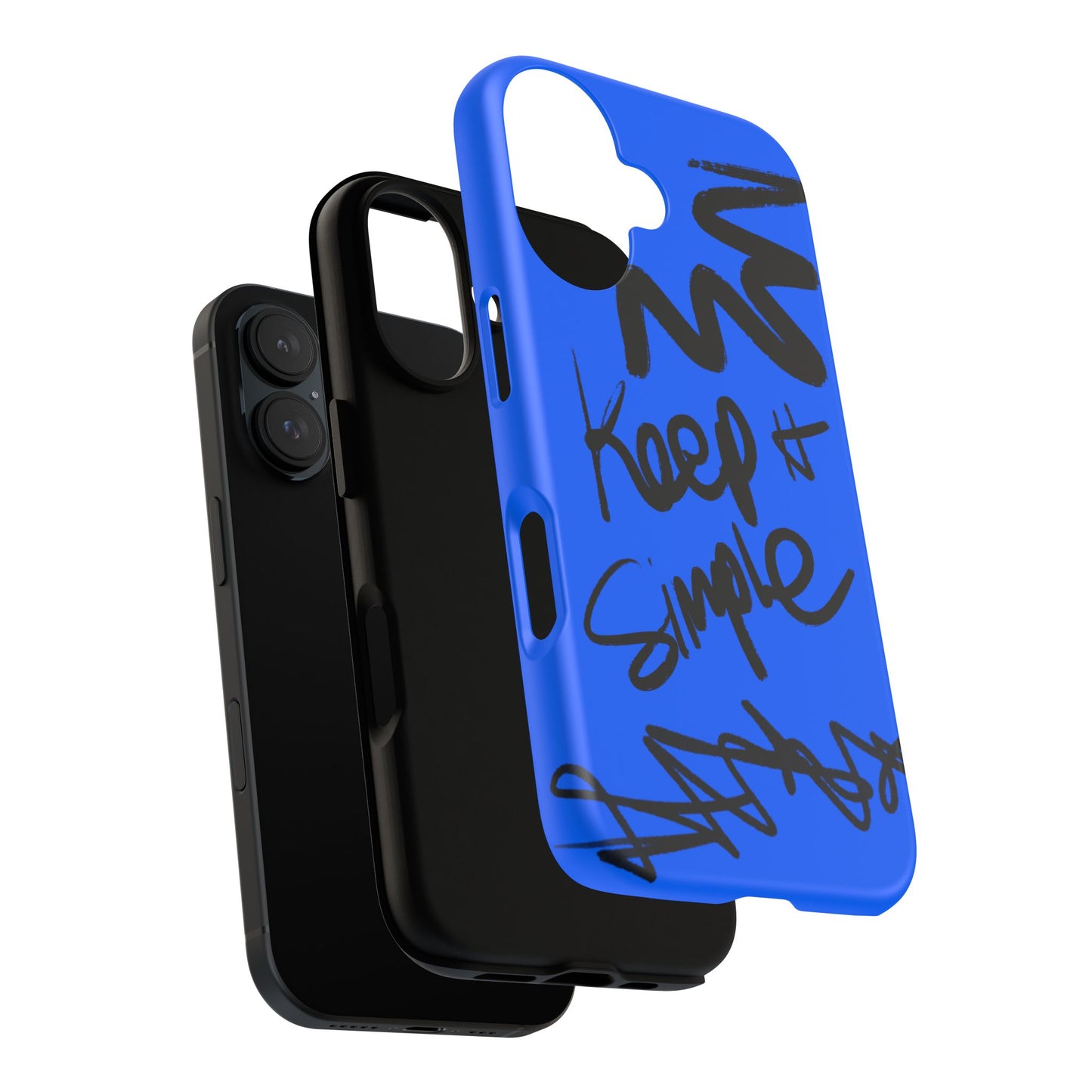 Stylish Phone Case - Keep It Simple Blue Design