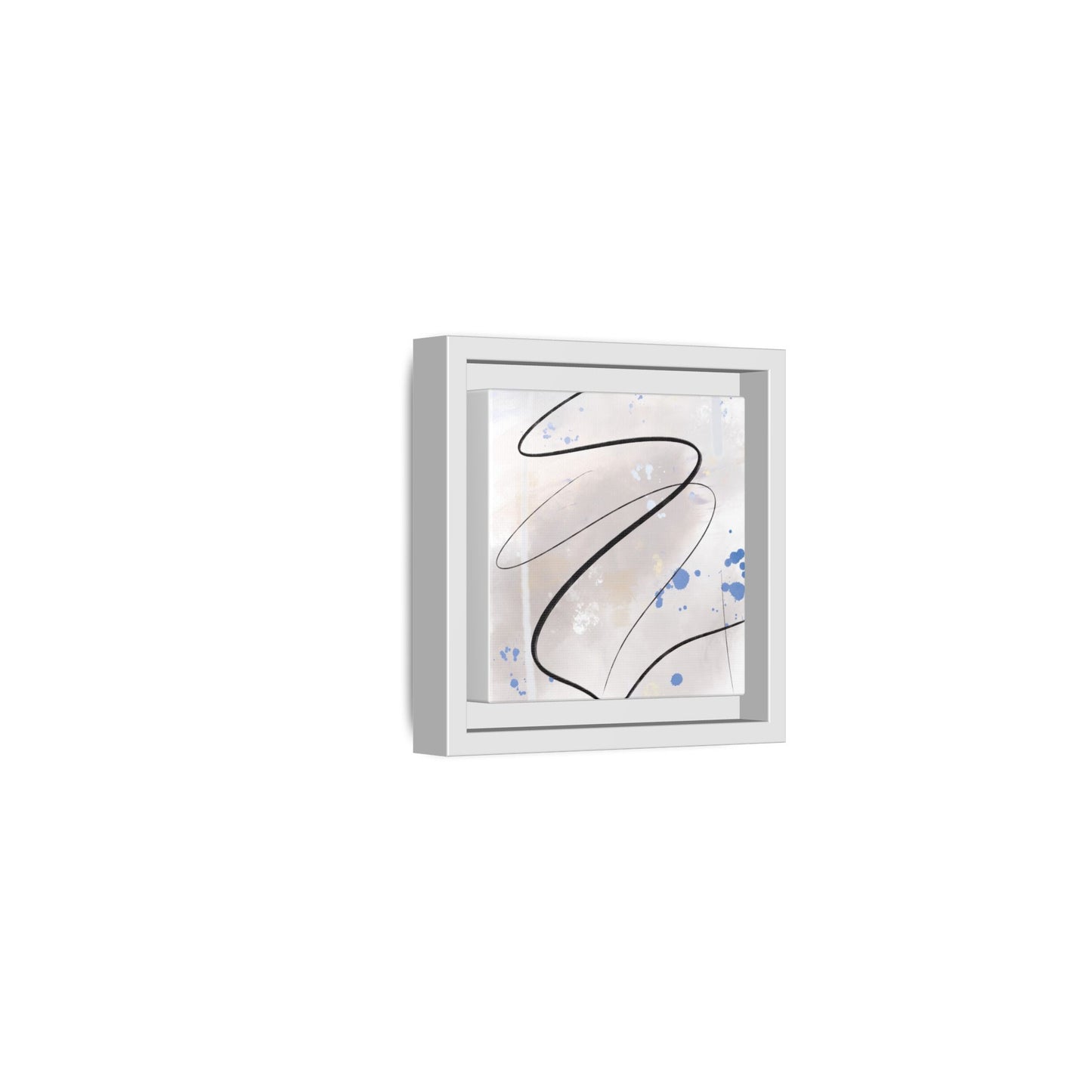 Framed Abstract Canvas Art - Modern Multi-Color Wall Decor