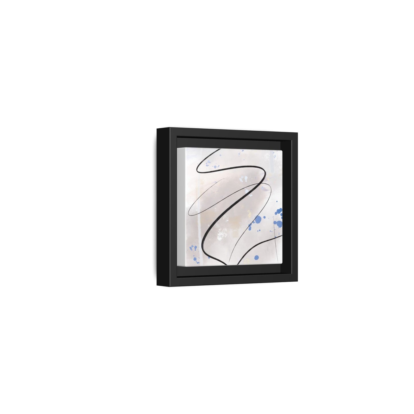 Framed Abstract Canvas Art - Modern Multi-Color Wall Decor