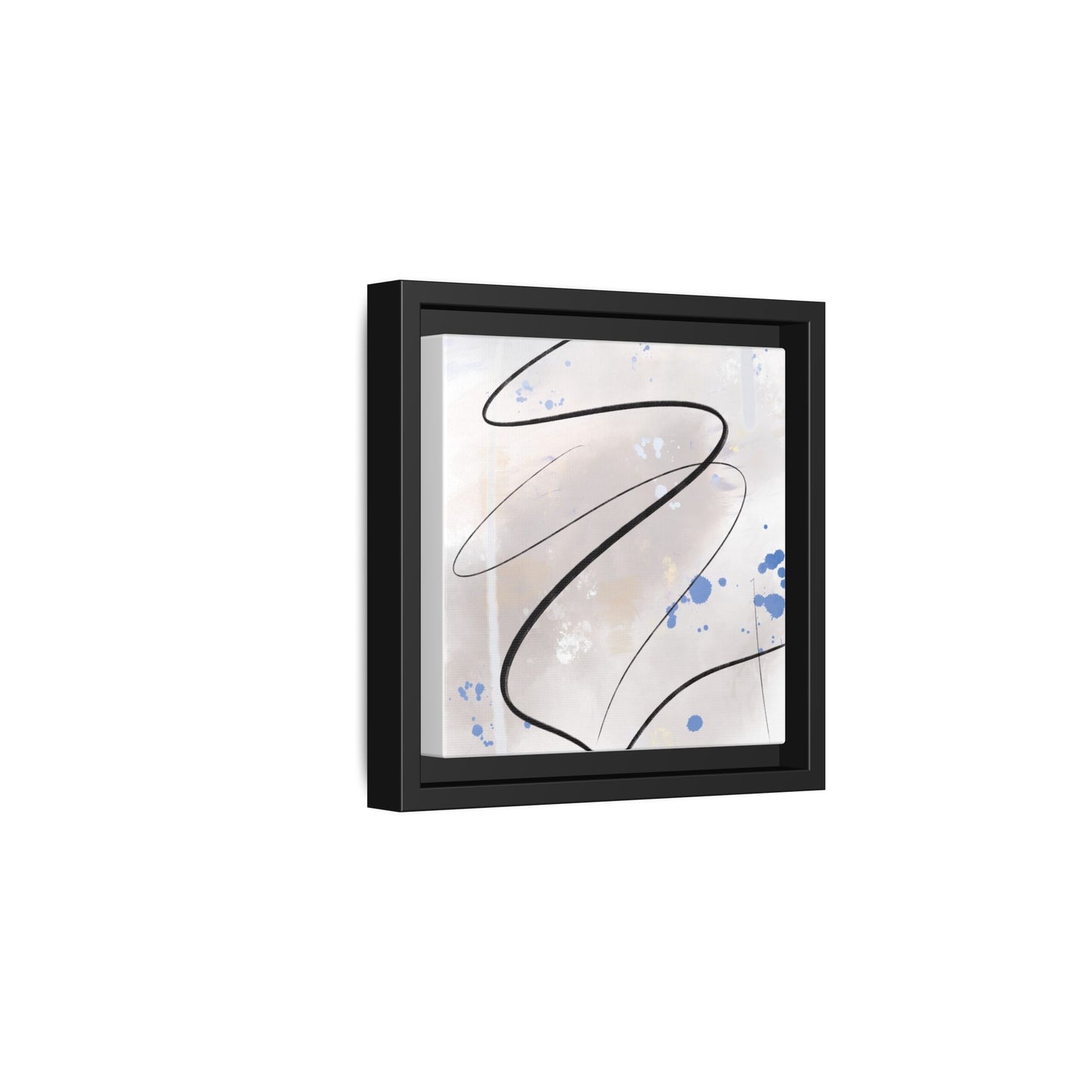 Framed Abstract Canvas Art - Modern Multi-Color Wall Decor
