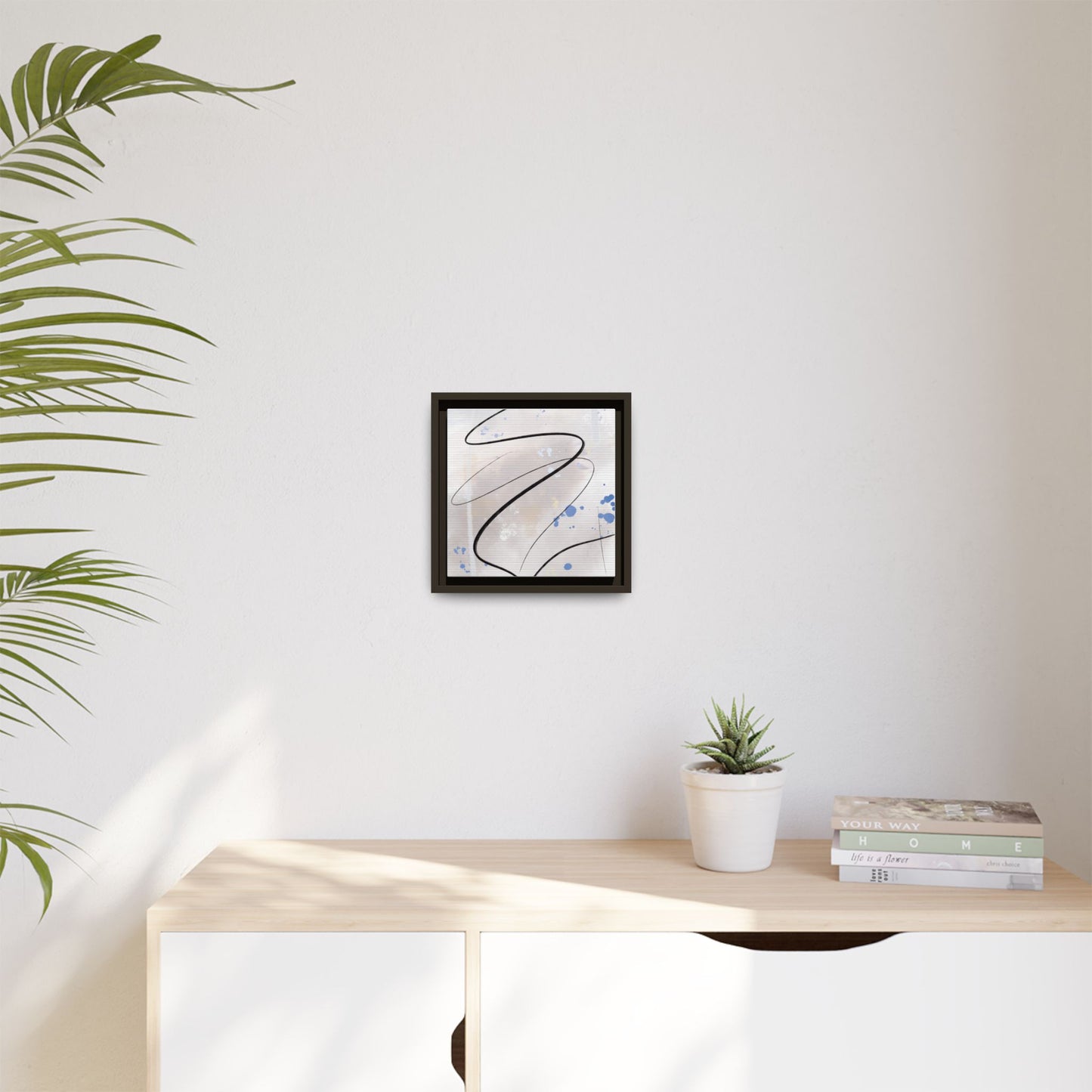 Framed Abstract Canvas Art - Modern Multi-Color Wall Decor