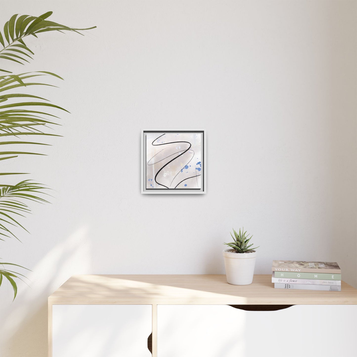 Framed Abstract Canvas Art - Modern Multi-Color Wall Decor