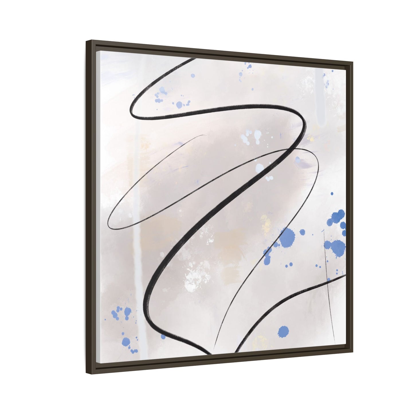 Framed Abstract Canvas Art - Modern Multi-Color Wall Decor