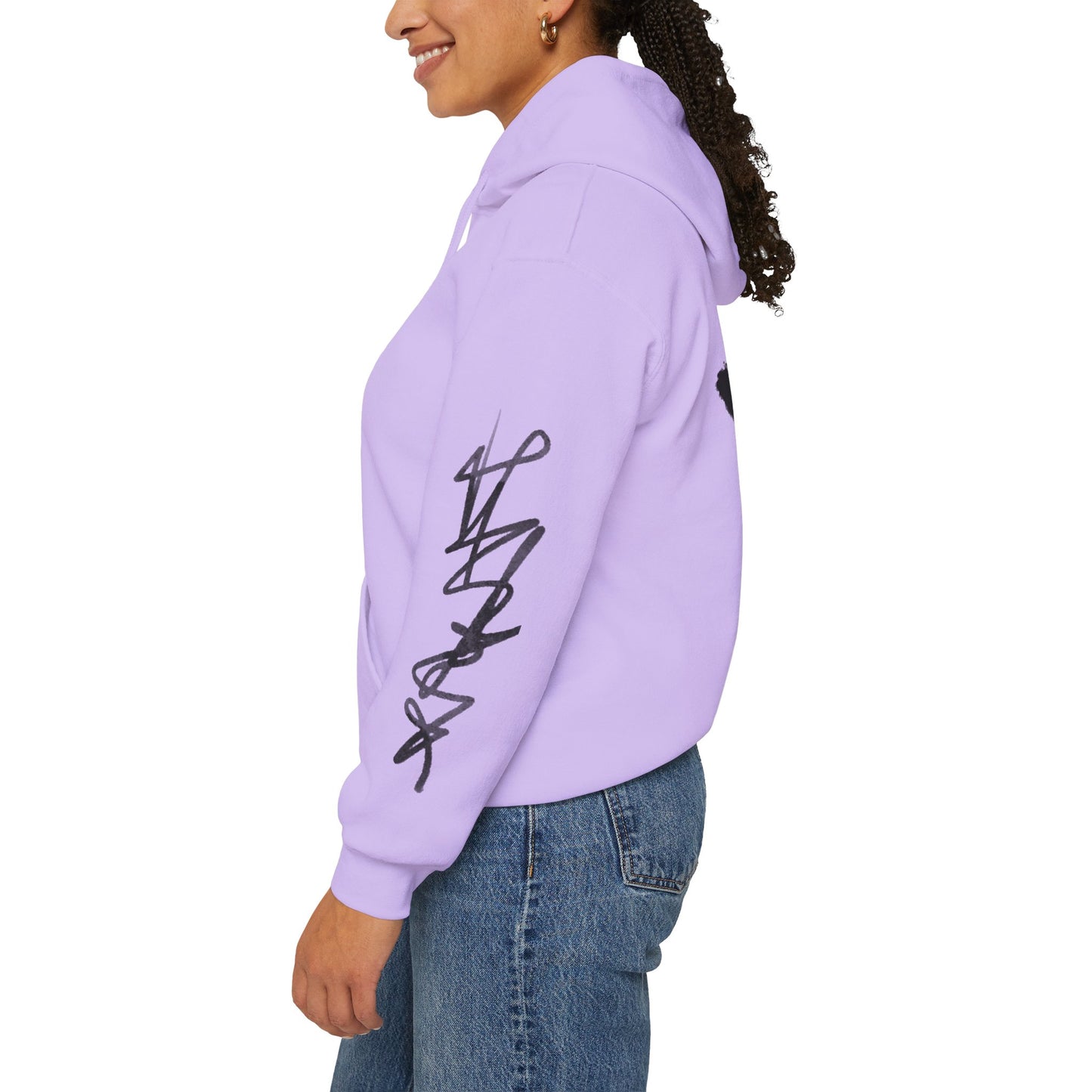 Black hart hoddie