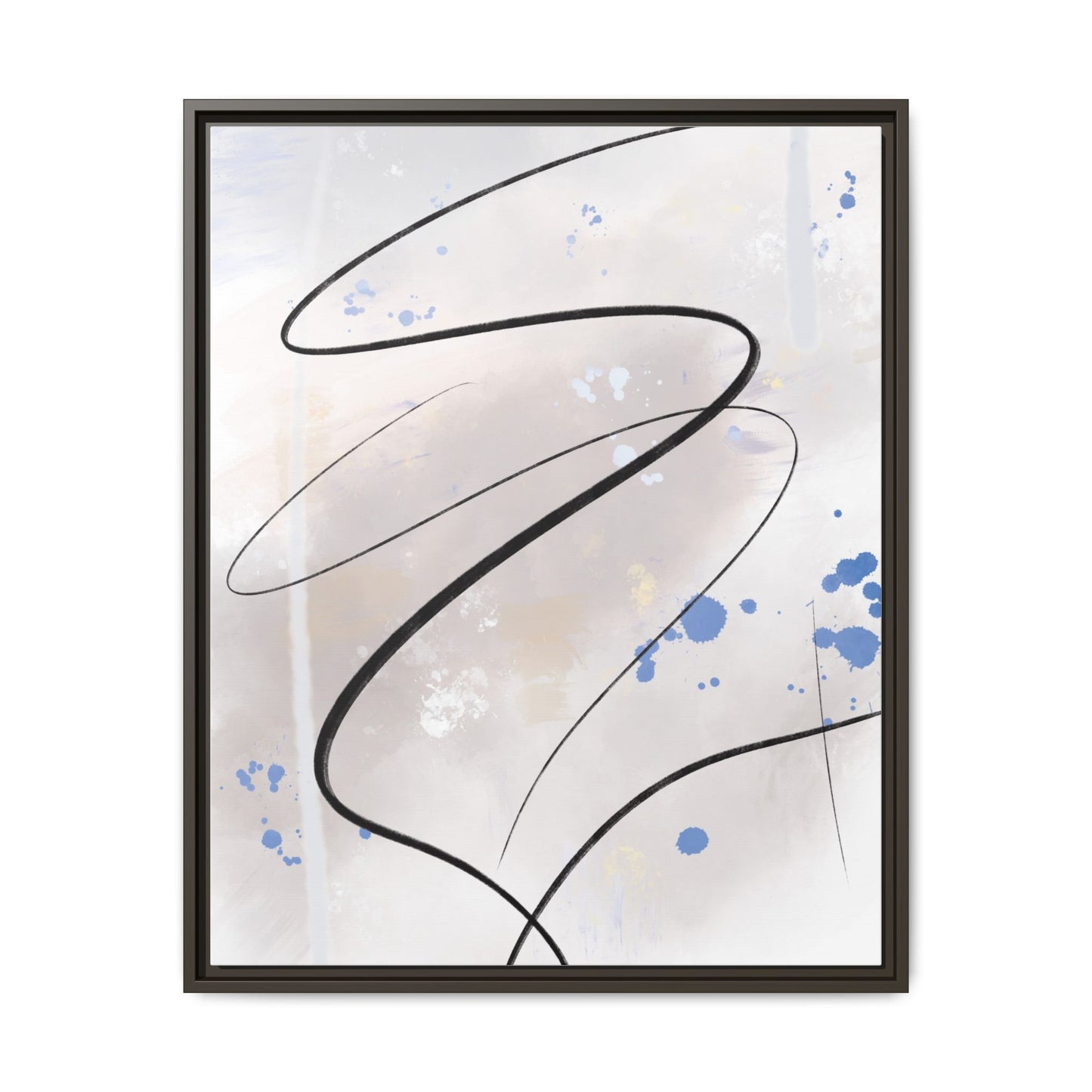 Framed Abstract Canvas Art - Modern Multi-Color Wall Decor