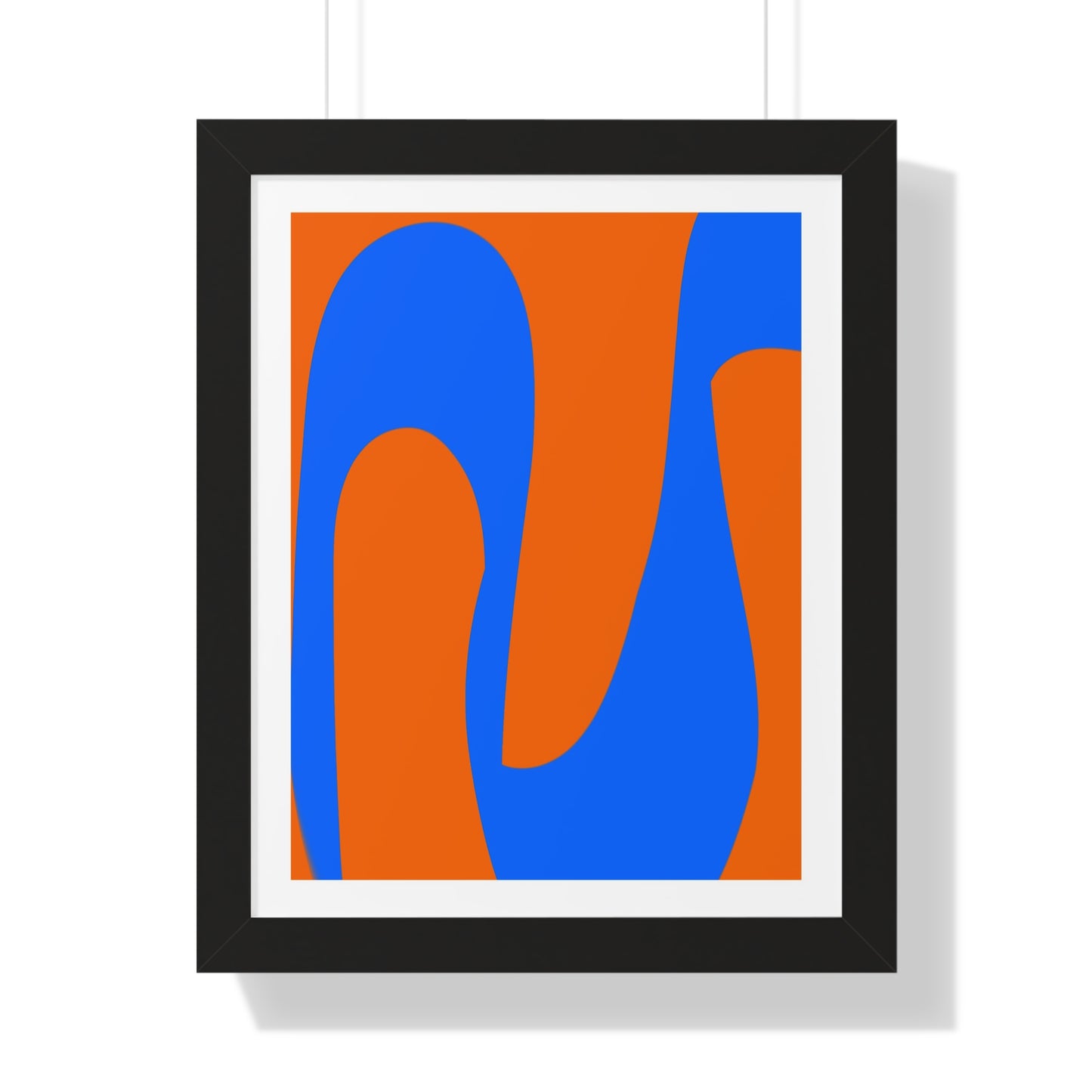 Orange and Blue Poster