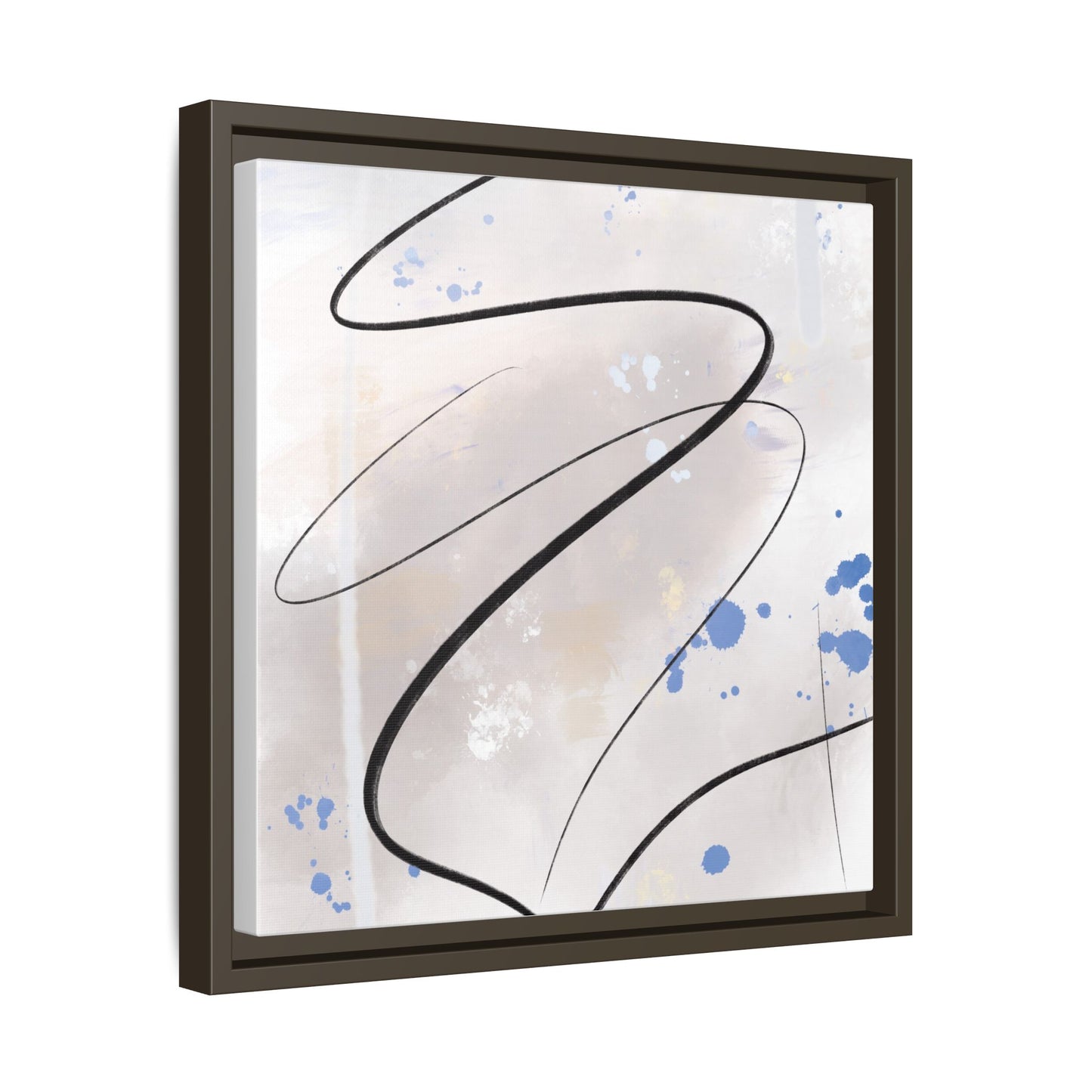 Framed Abstract Canvas Art - Modern Multi-Color Wall Decor
