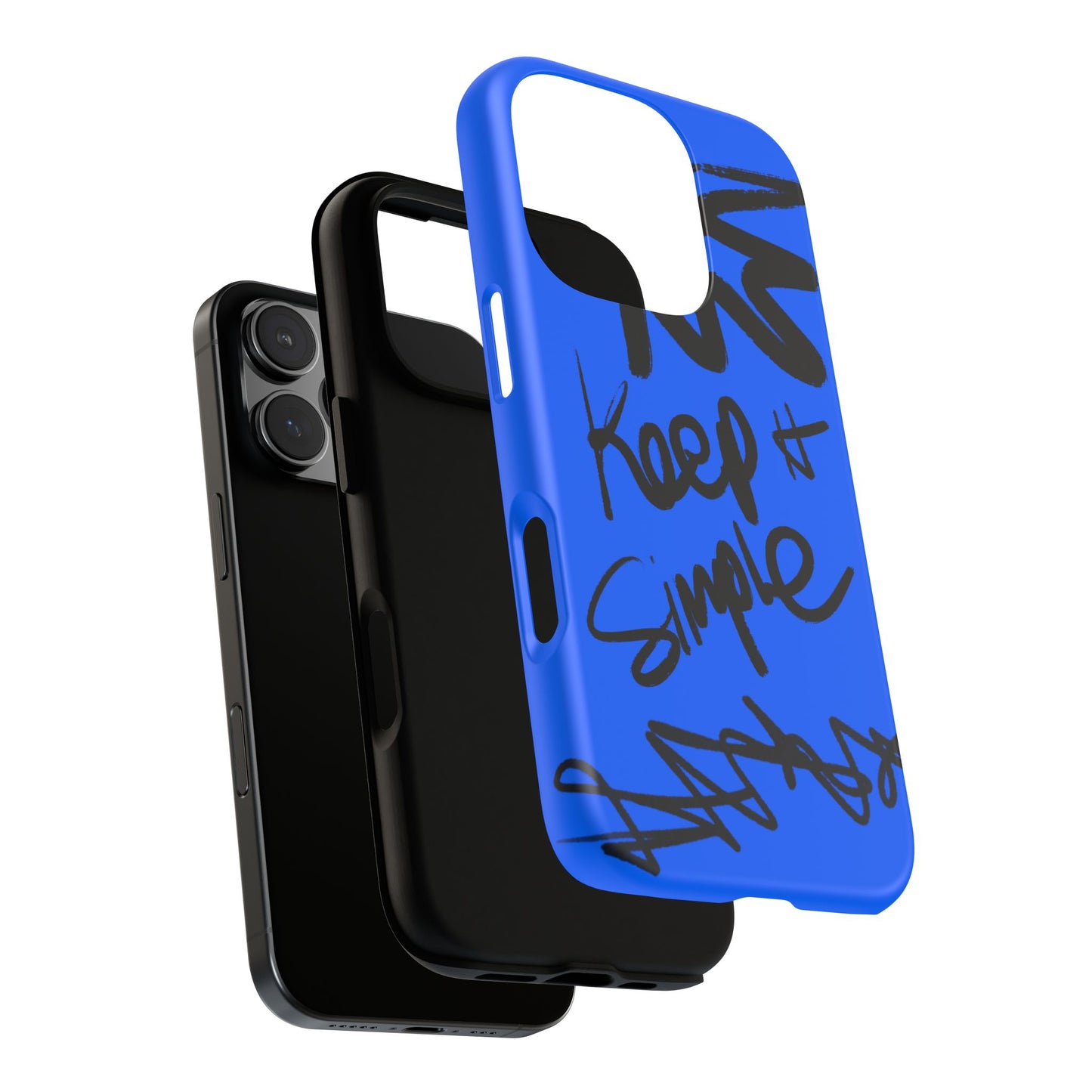 Stylish Phone Case - Keep It Simple Blue Design