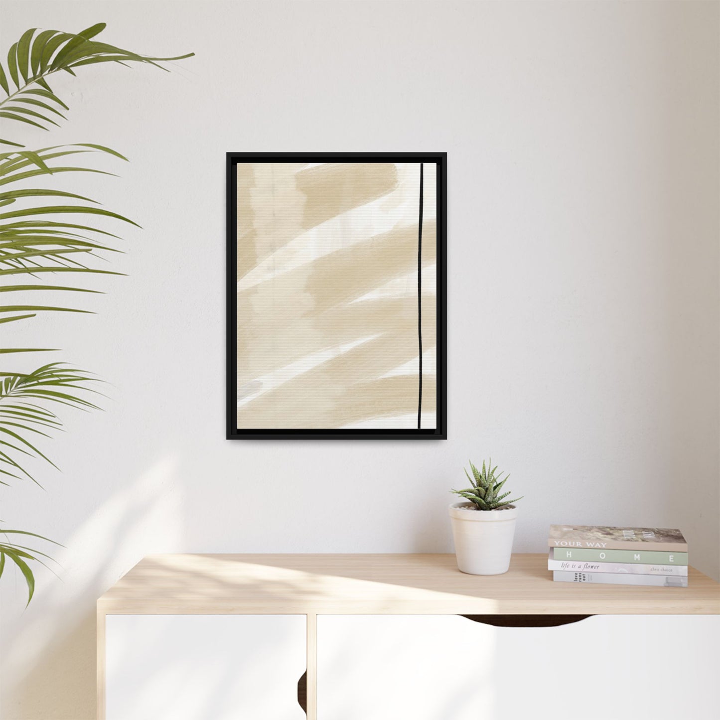 Modern Abstract Framed Canvas Art - Multi-color Wall Decor