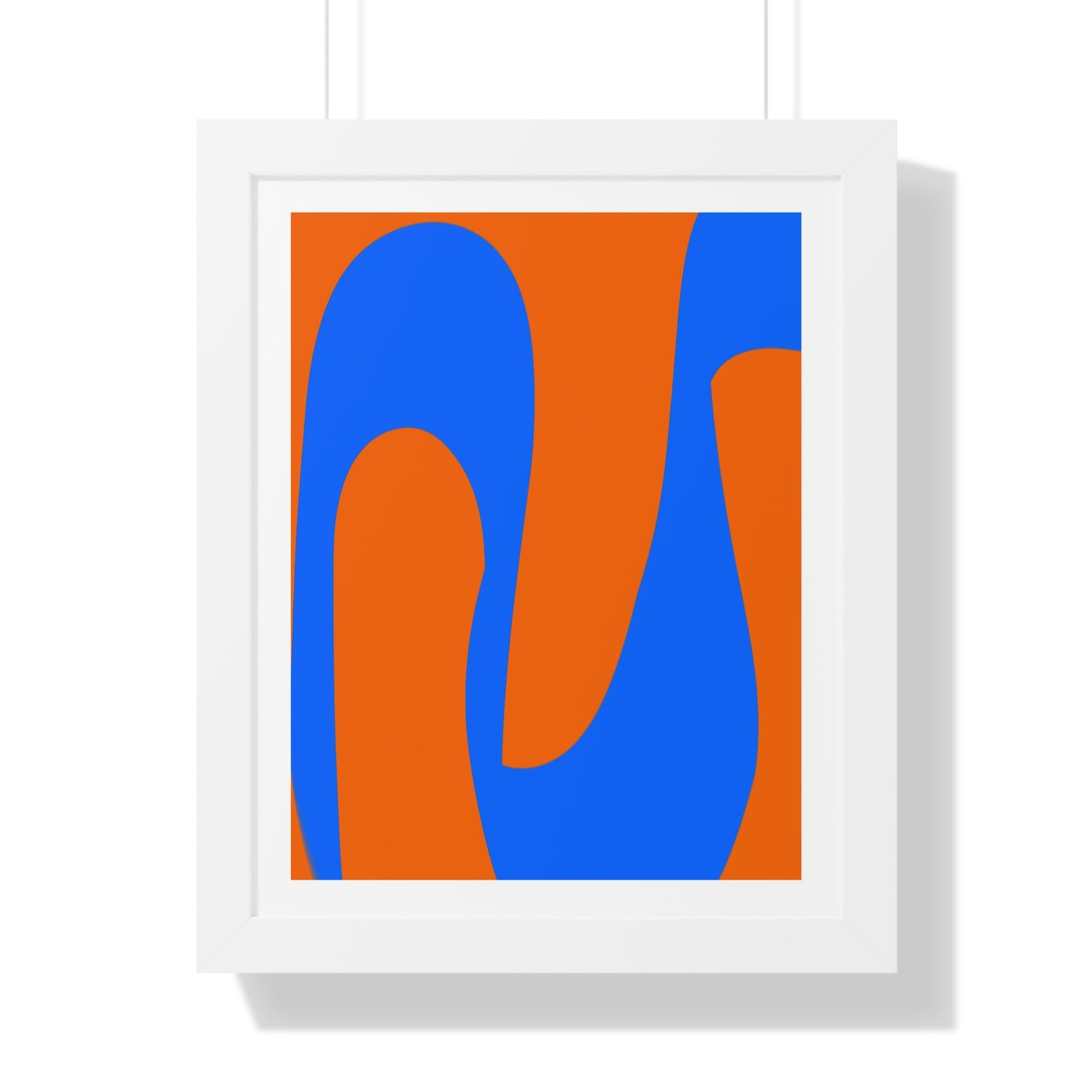 Orange and Blue Poster