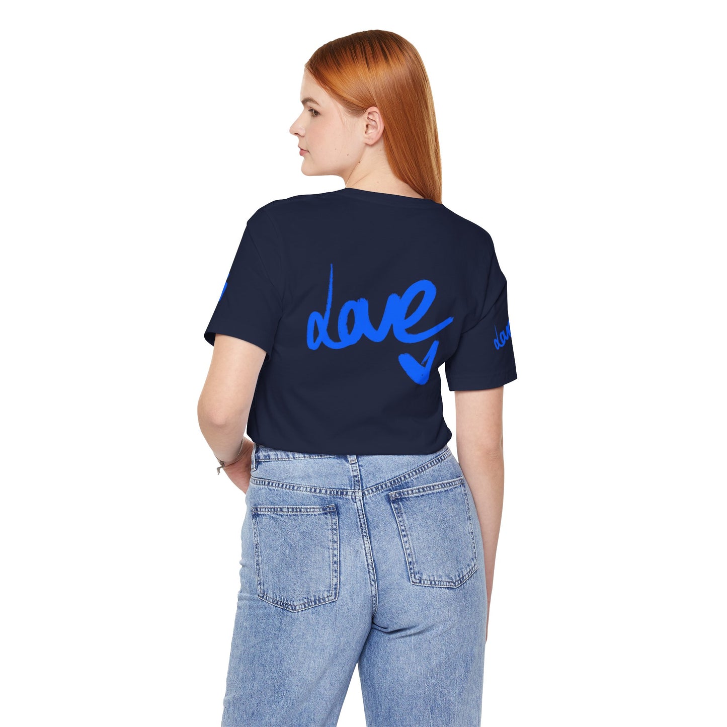 Casual Unisex Tee - Stylish 'dave' Graphic Short Sleeve Shirt