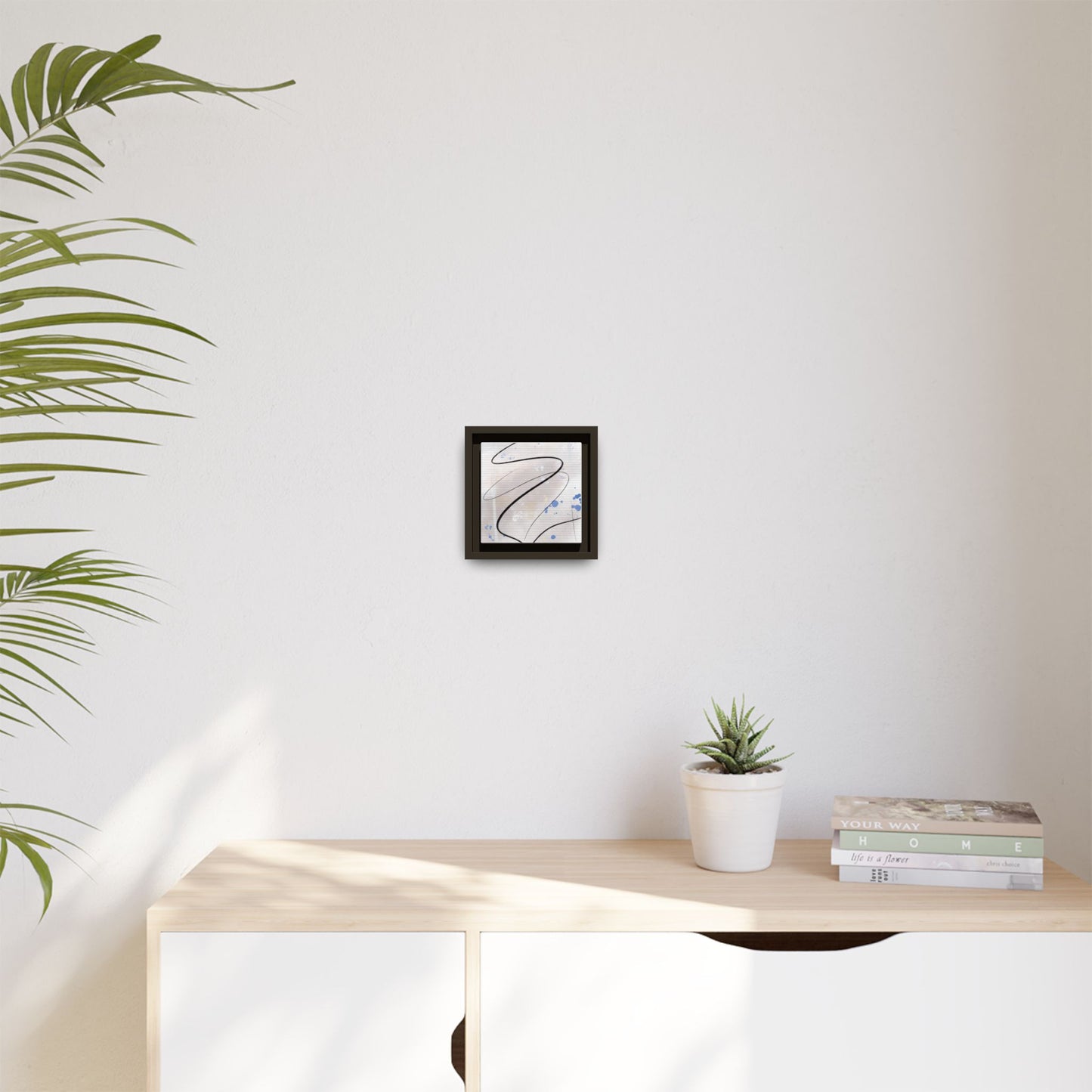 Framed Abstract Canvas Art - Modern Multi-Color Wall Decor