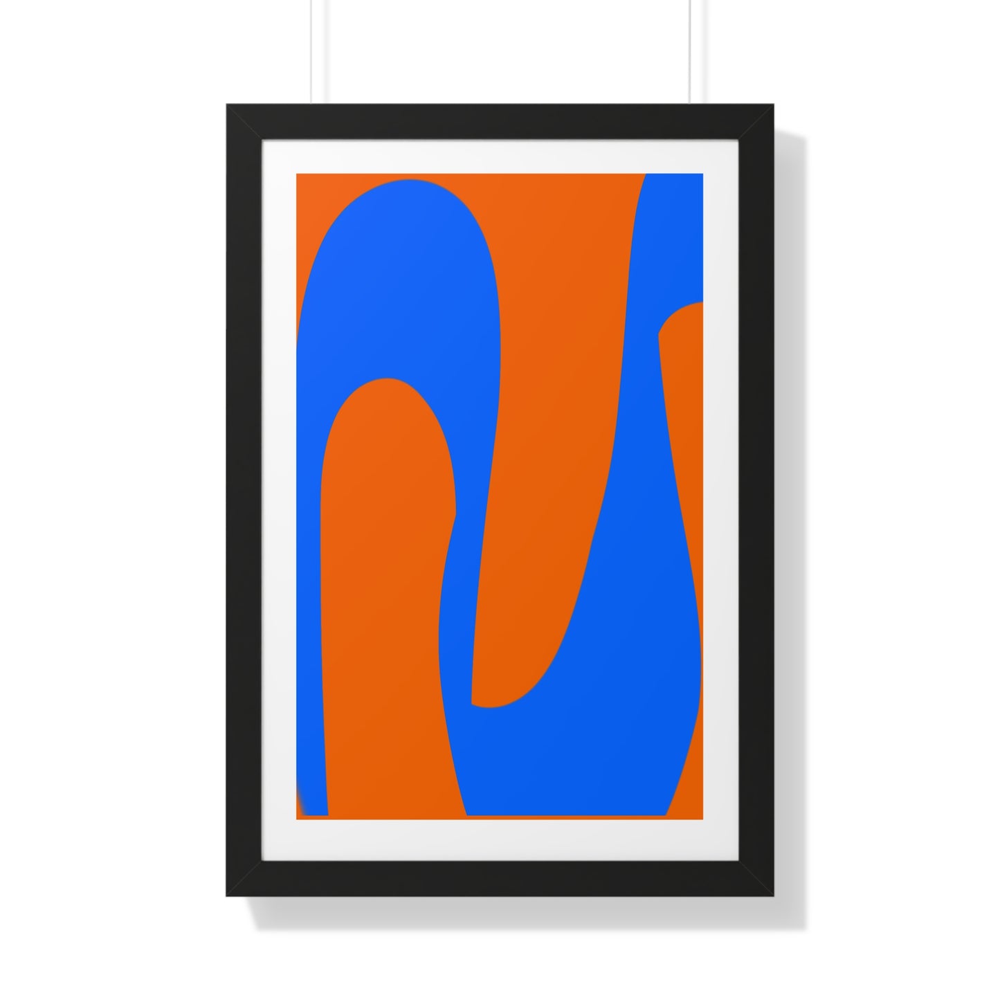 Orange and Blue Poster