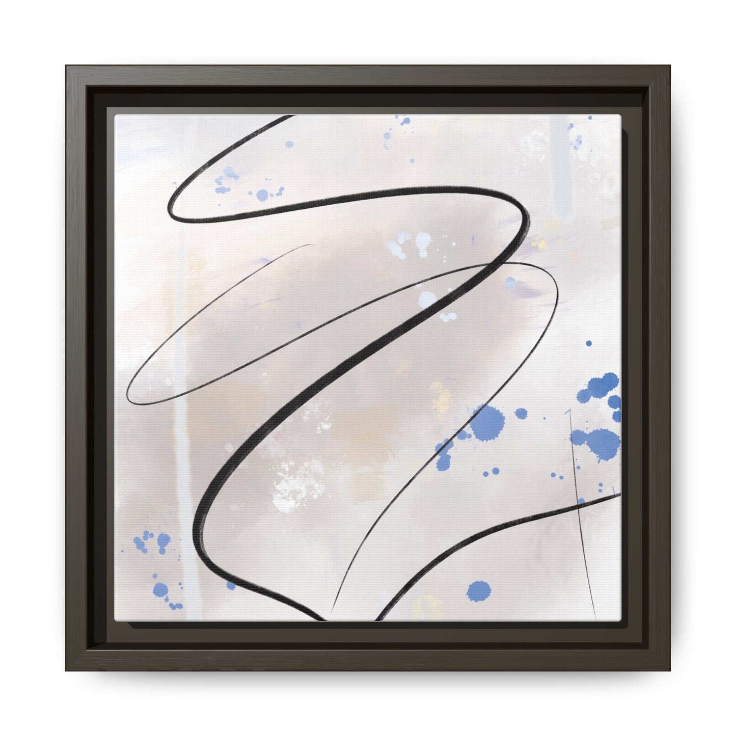 Framed Abstract Canvas Art - Modern Multi-Color Wall Decor