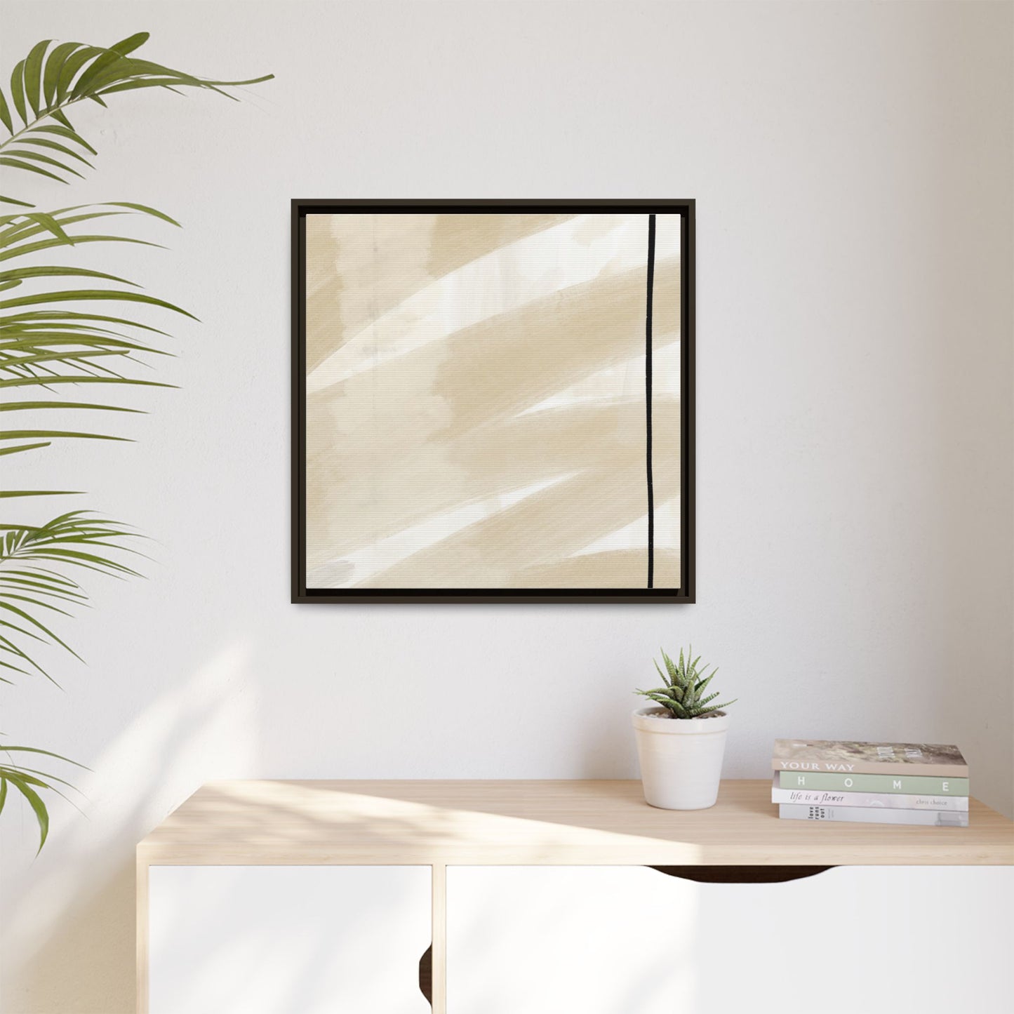 Modern Abstract Framed Canvas Art - Multi-color Wall Decor