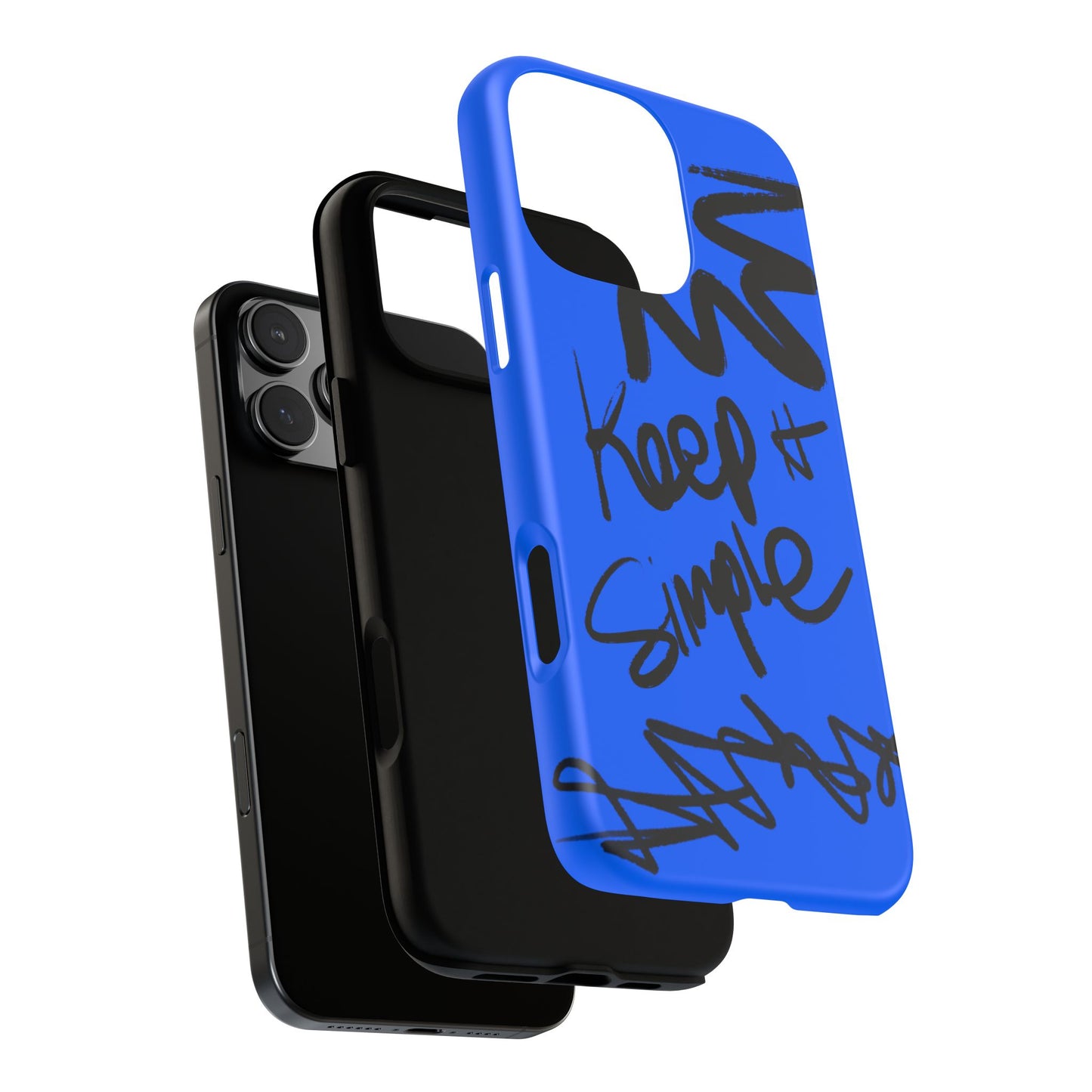 Stylish Phone Case - Keep It Simple Blue Design