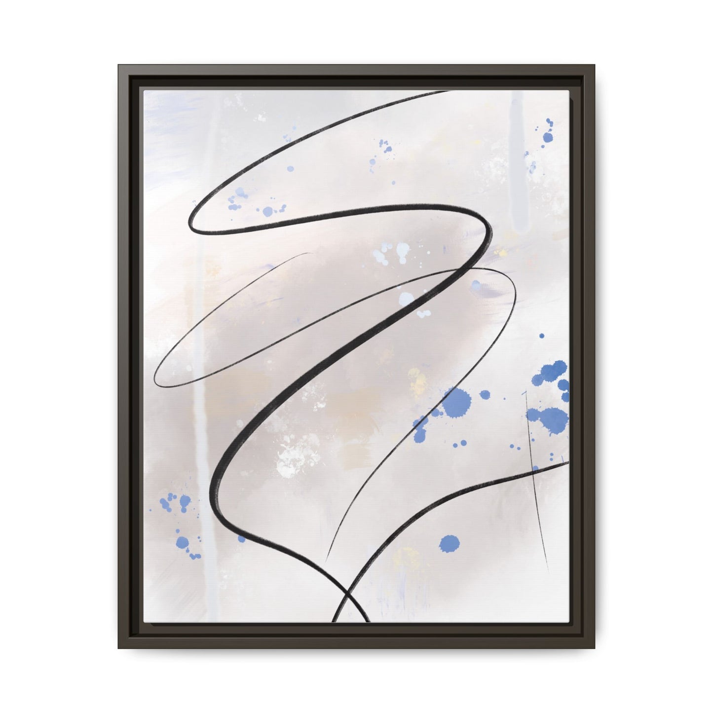 Framed Abstract Canvas Art - Modern Multi-Color Wall Decor