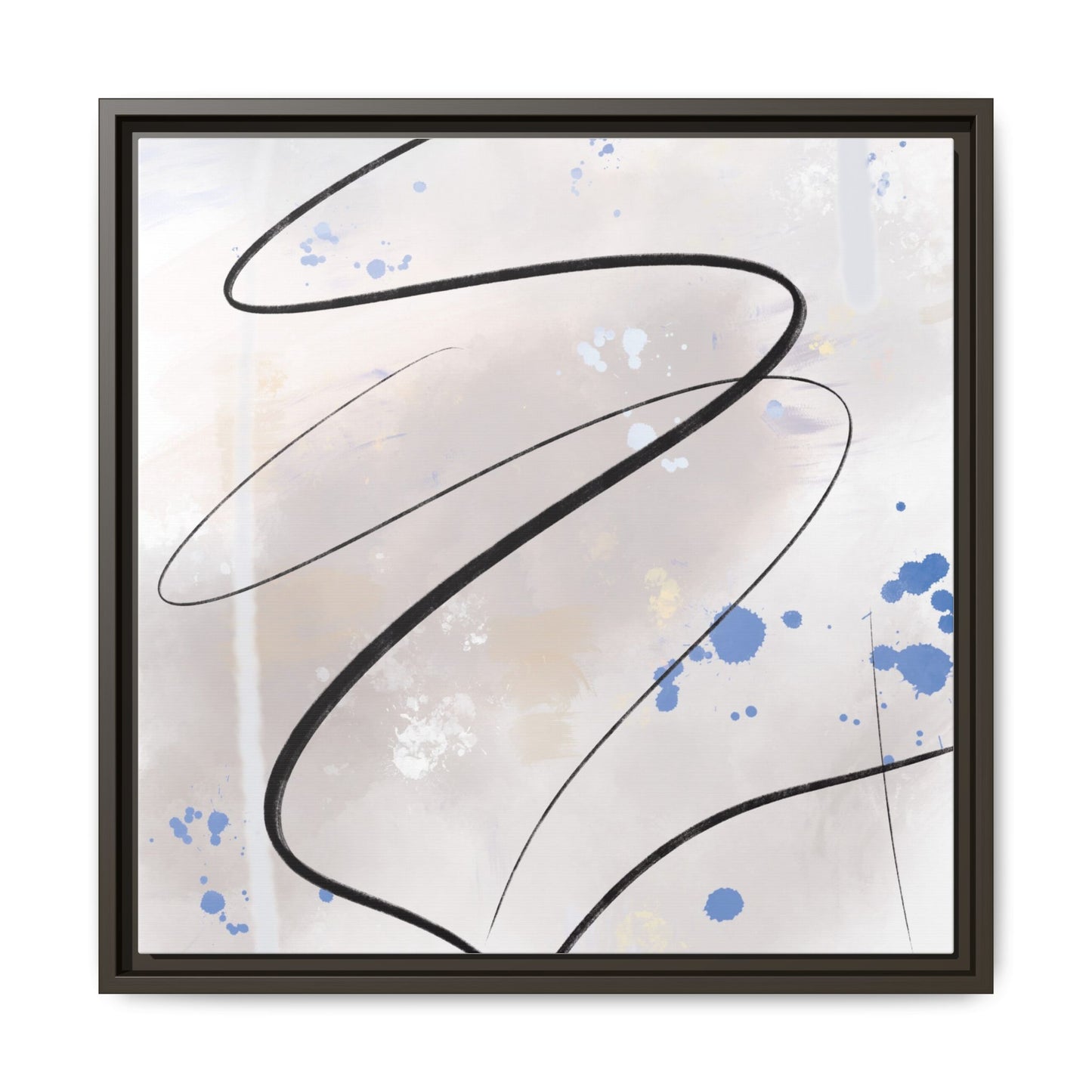 Framed Abstract Canvas Art - Modern Multi-Color Wall Decor