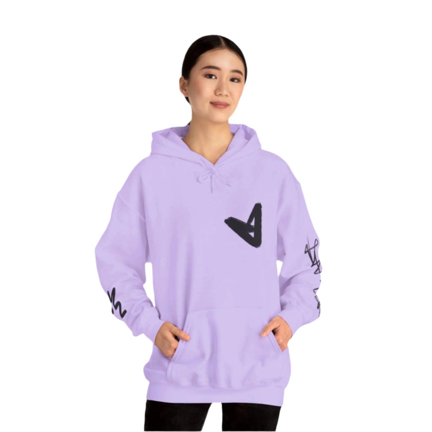 Black hart hoddie
