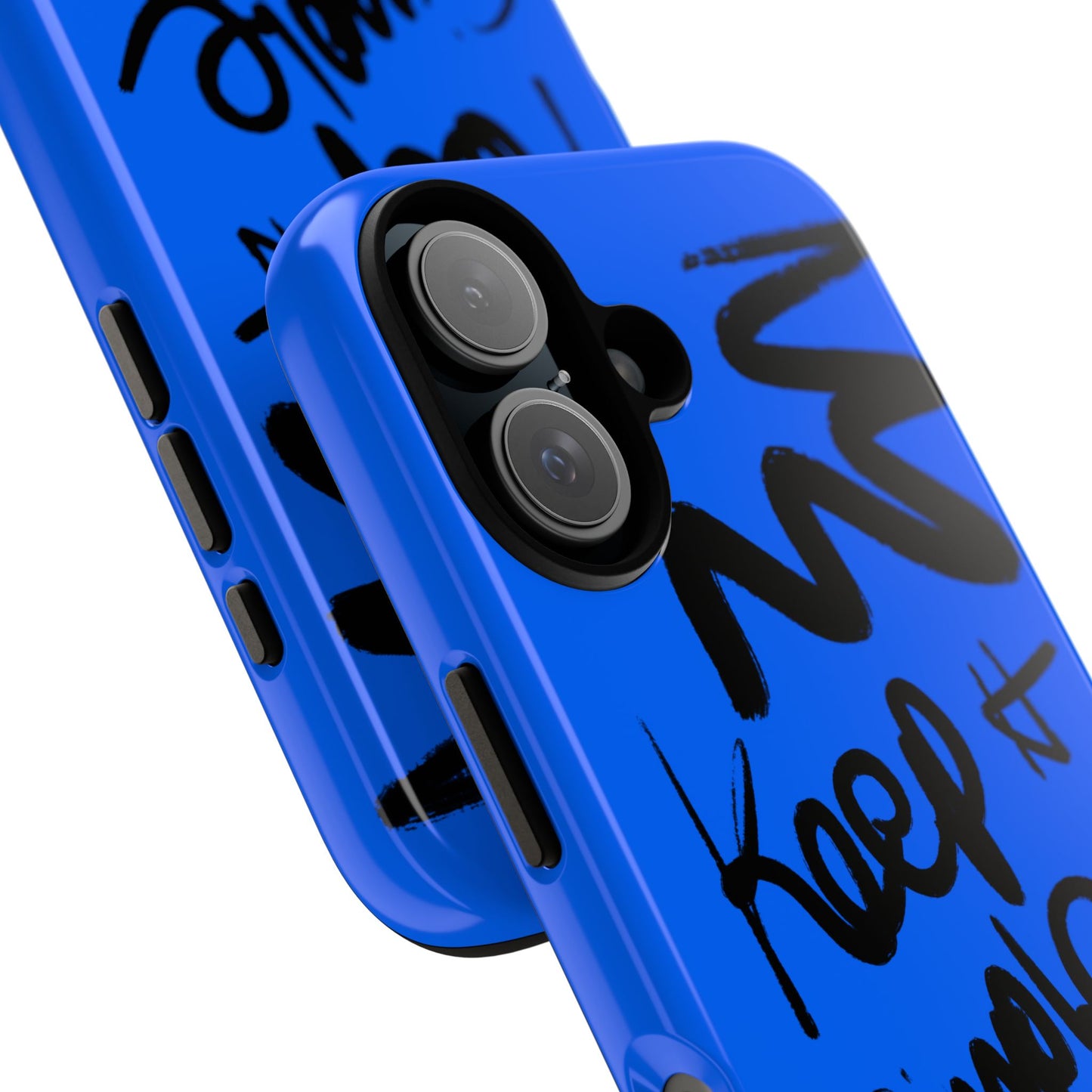 Stylish Phone Case - Keep It Simple Blue Design