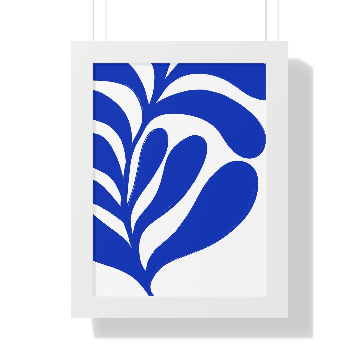 Botanical Blue Art Framed Poster