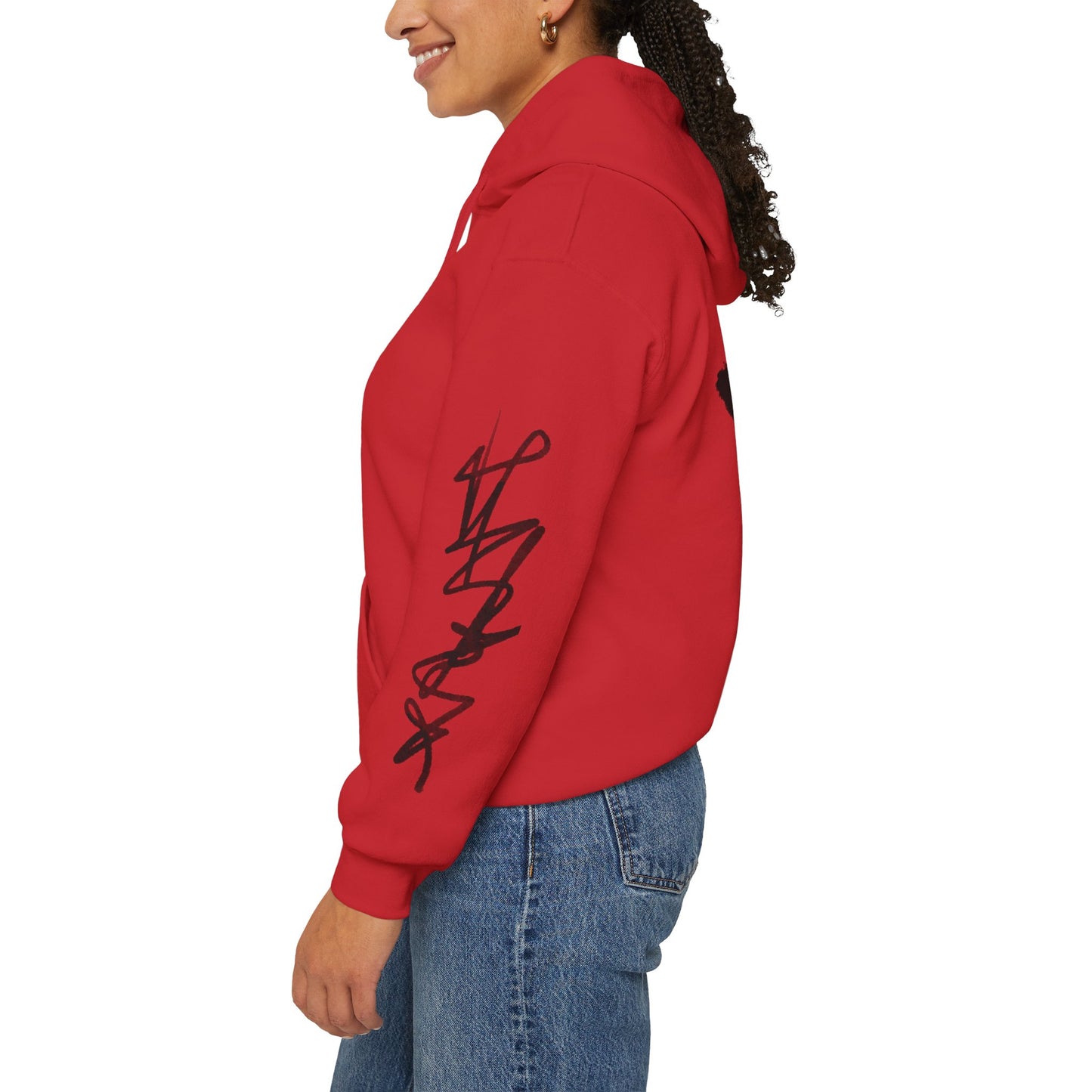 Black hart hoddie