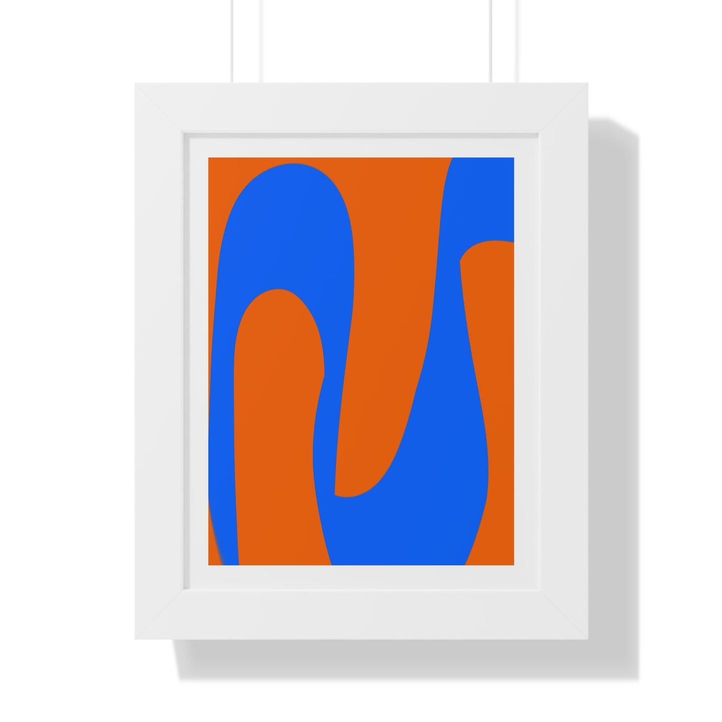 Orange and Blue Poster