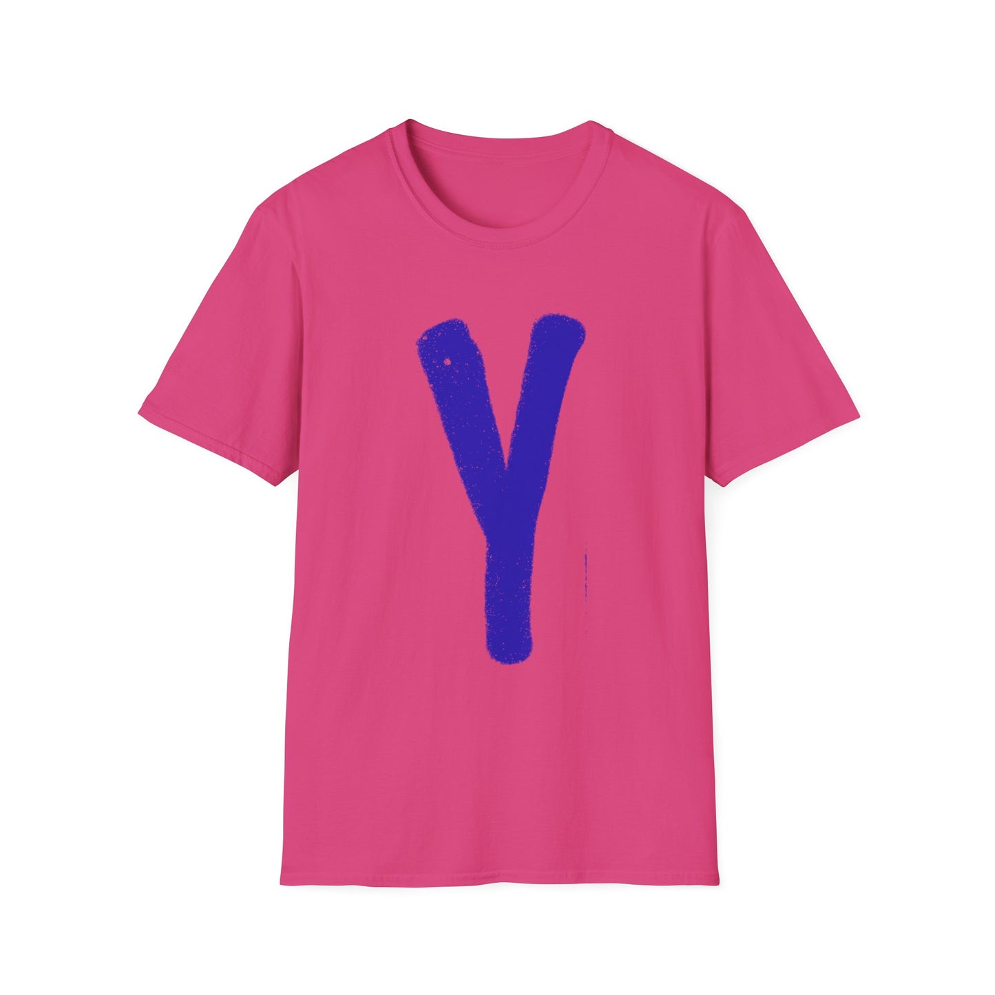 Unisex Softstyle T-Shirt - Blue 'Y' & 'NOT?'