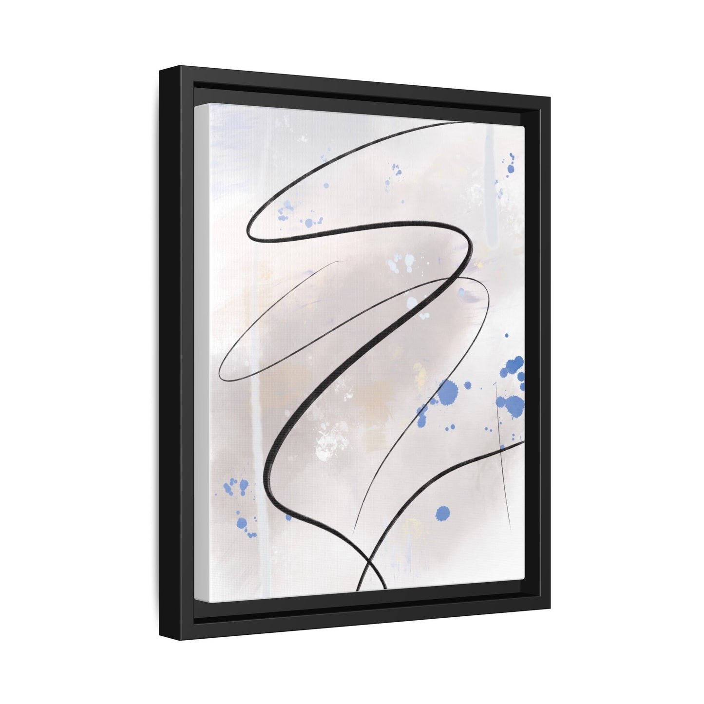 Framed Abstract Canvas Art - Modern Multi-Color Wall Decor