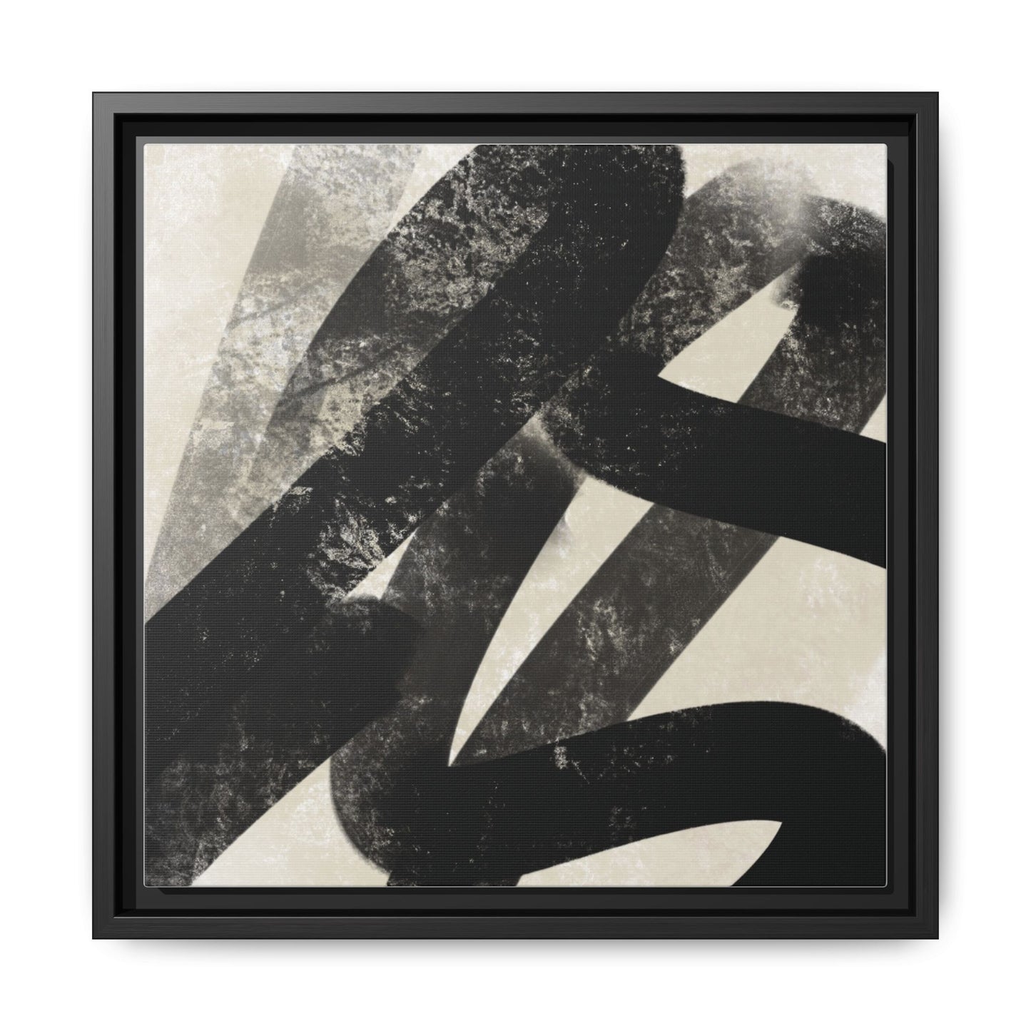 Modern Abstract Framed Canvas Art - Multi-Color Decorative Wall Decor
