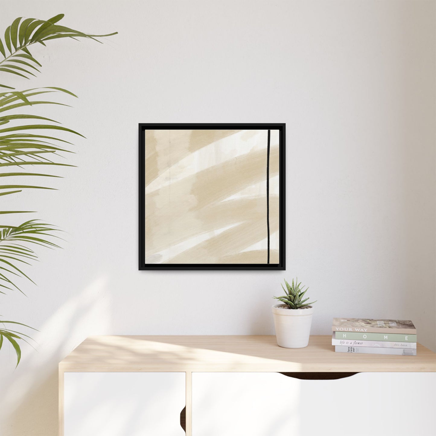 Modern Abstract Framed Canvas Art - Multi-color Wall Decor