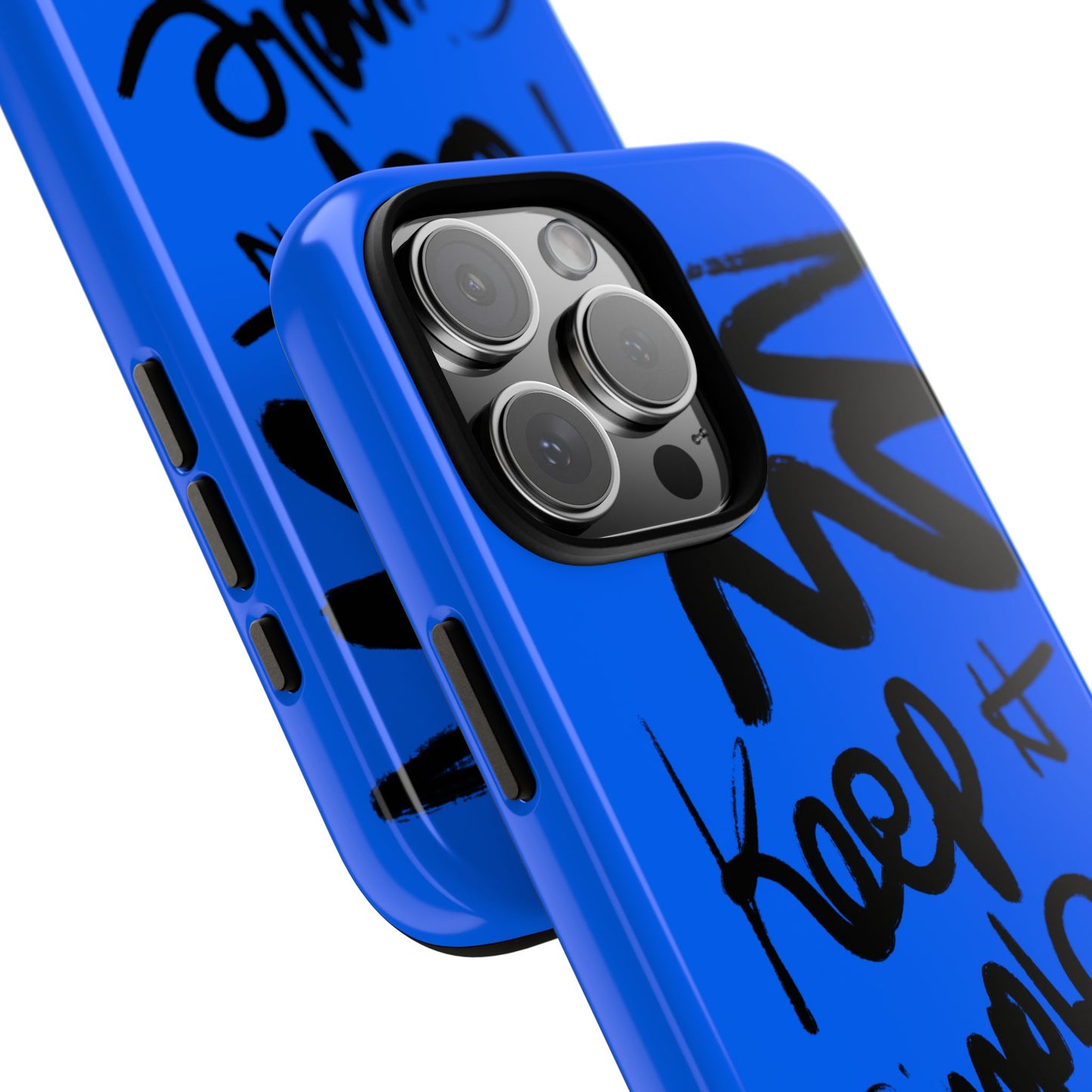 Stylish Phone Case - Keep It Simple Blue Design