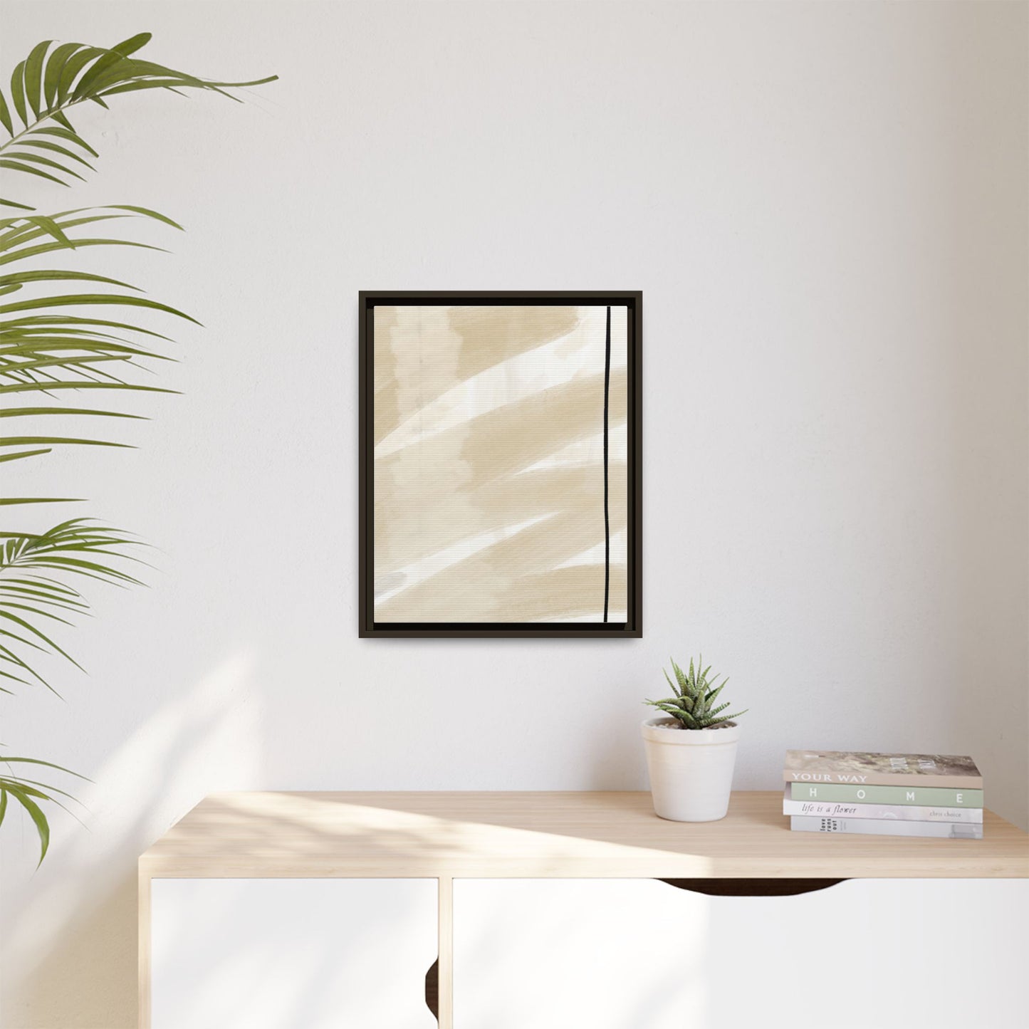 Modern Abstract Framed Canvas Art - Multi-color Wall Decor