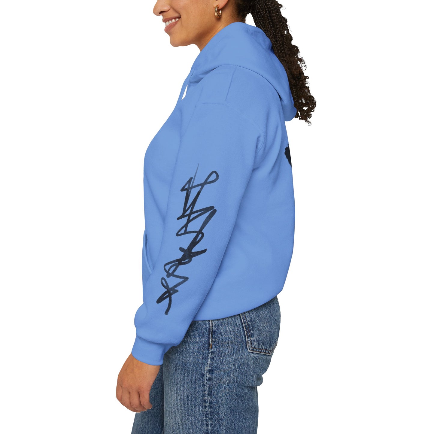 Black hart hoddie