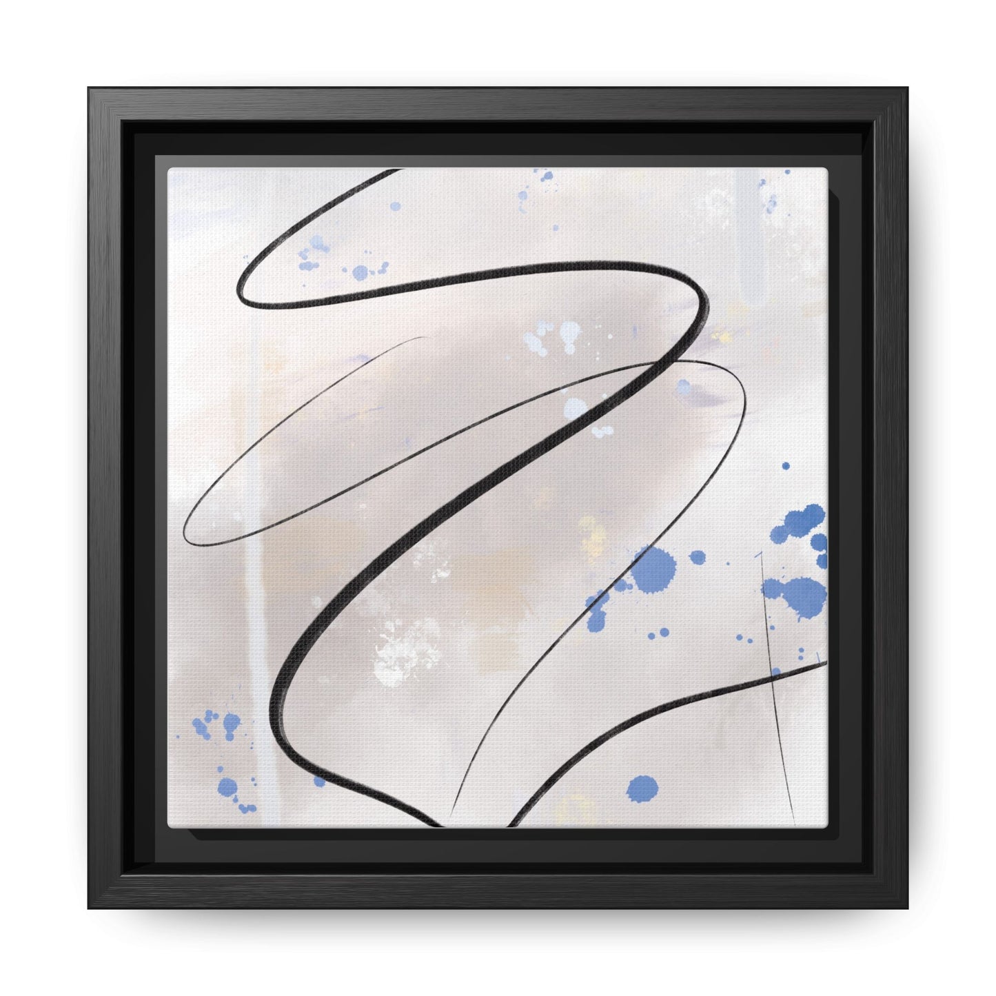 Framed Abstract Canvas Art - Modern Multi-Color Wall Decor
