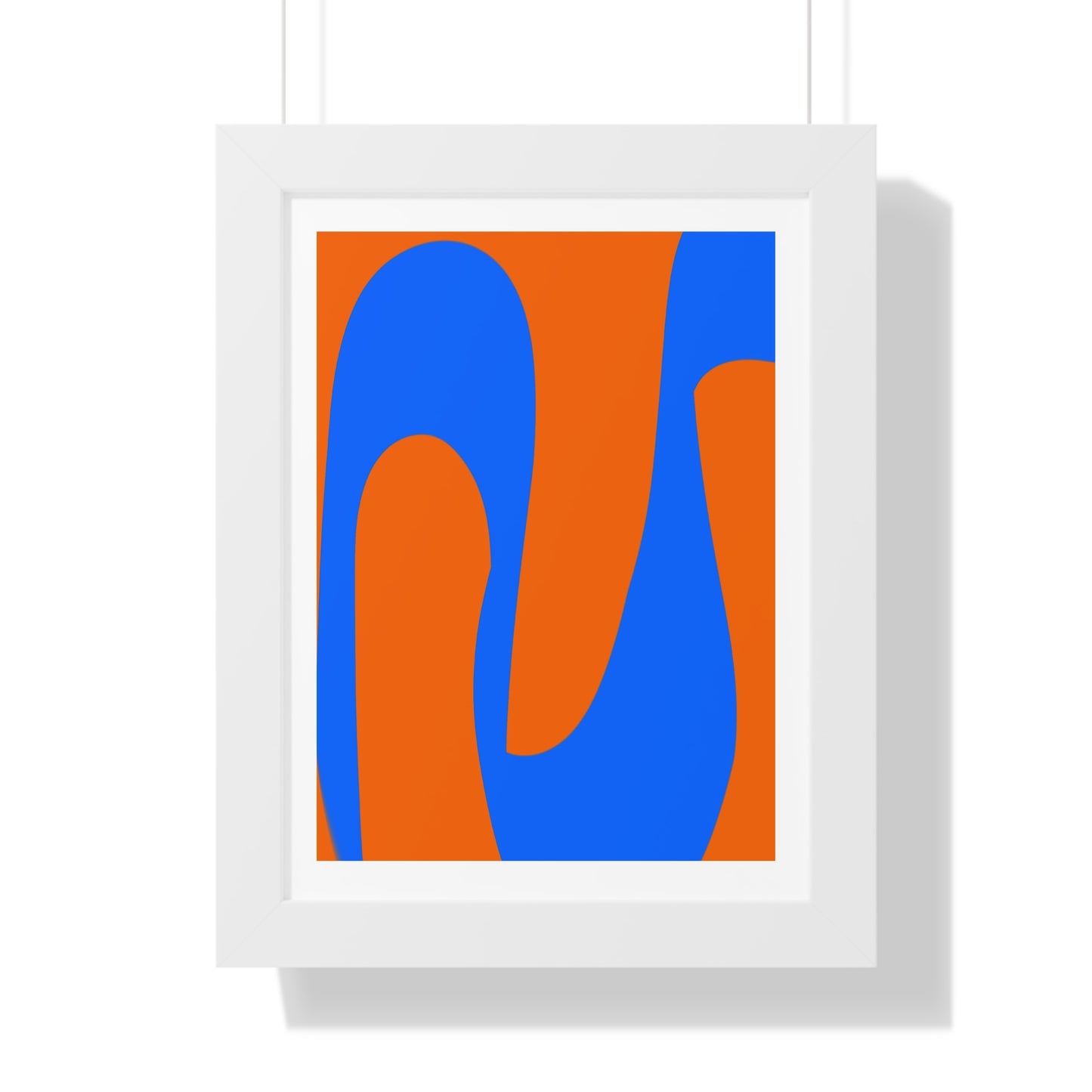 Orange and Blue Poster