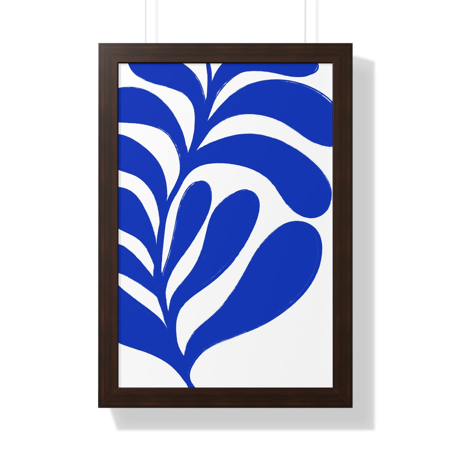 Botanical Blue Art Framed Poster